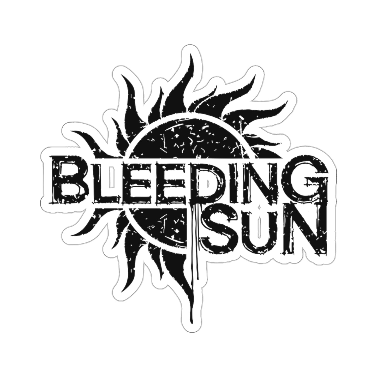 Bleeding Sun Cut Sticker