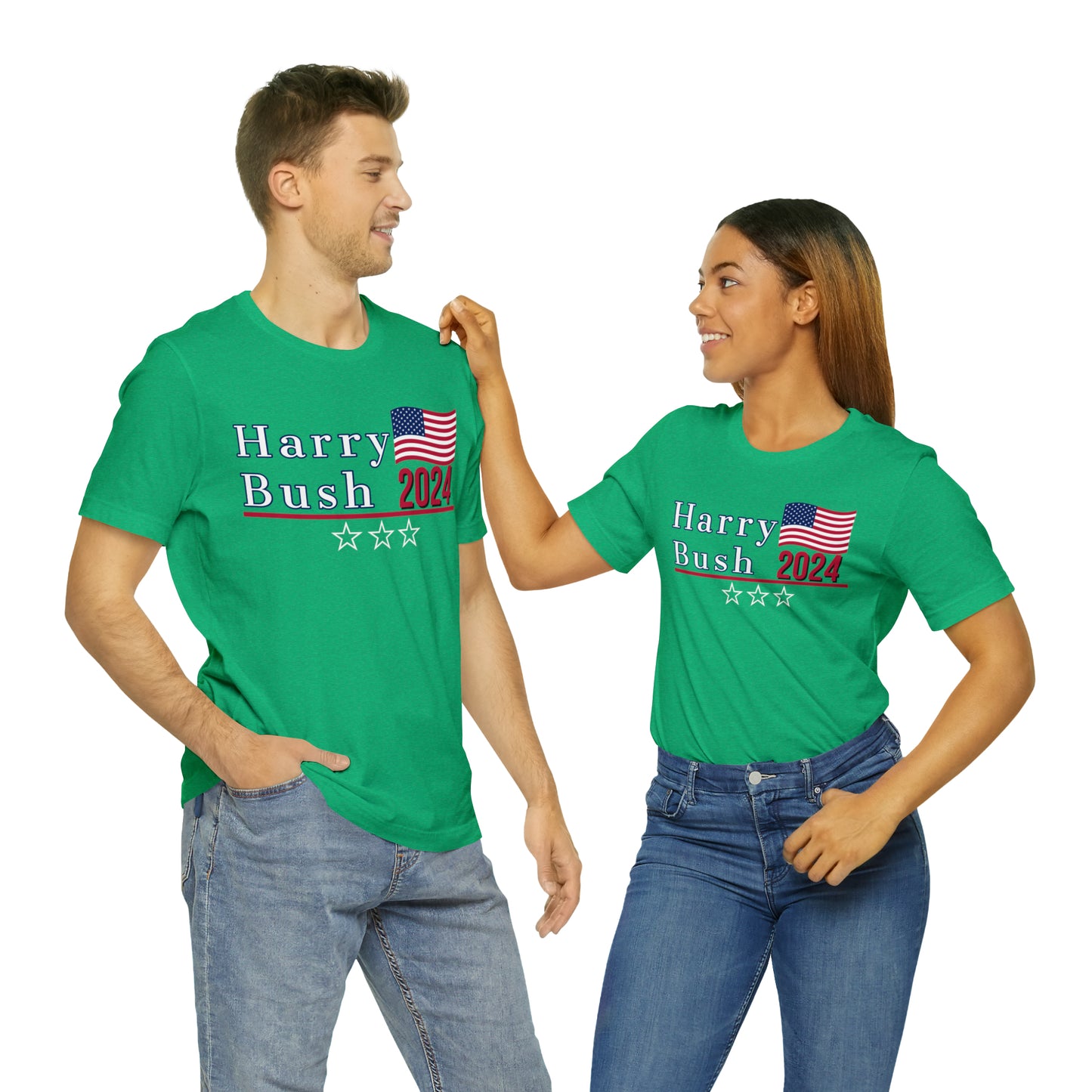 Harry Bush Presidential Pun Unisex Jersey Short Sleeve Tee