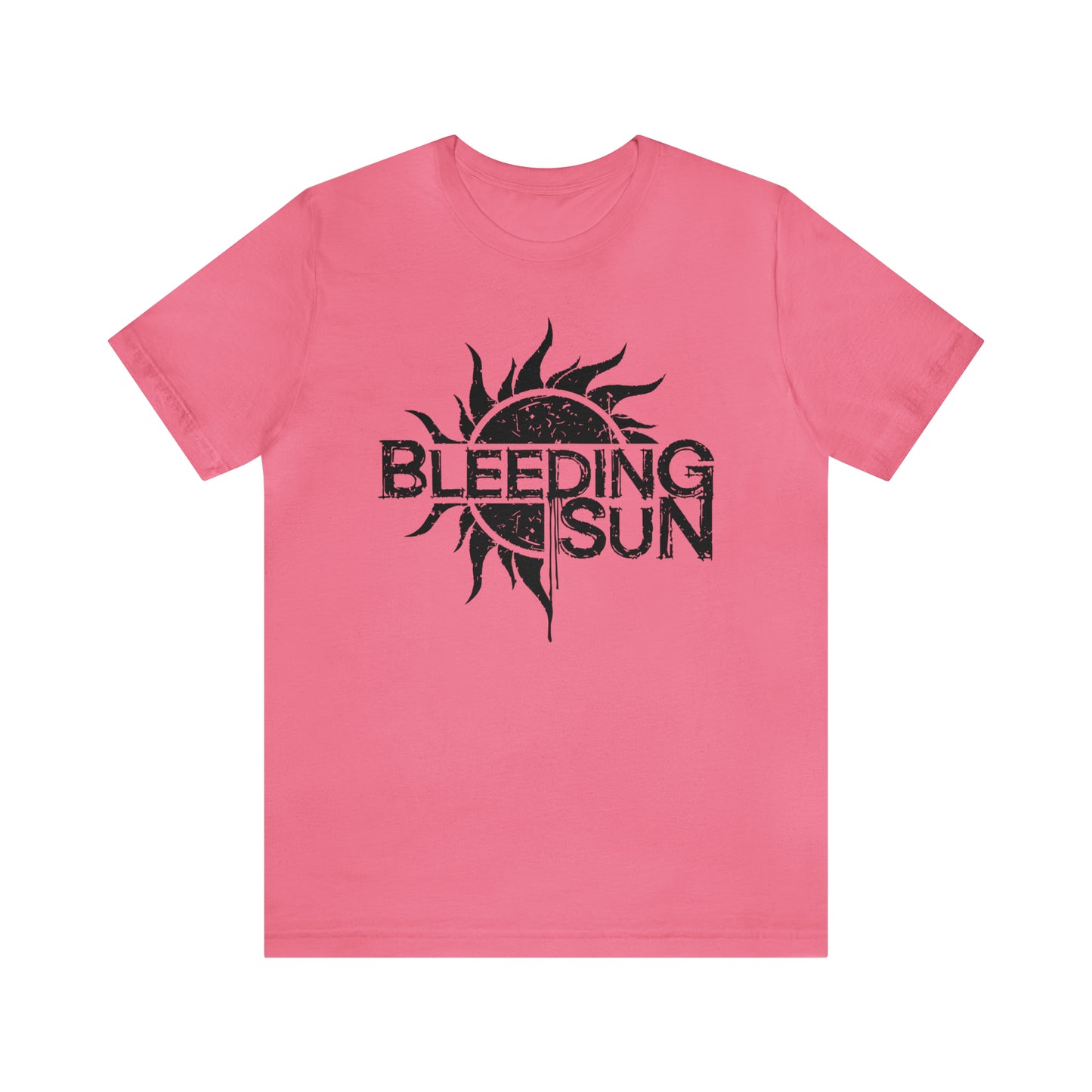 Bleeding Sun Black Lettering Unisex Jersey Short Sleeve Tee