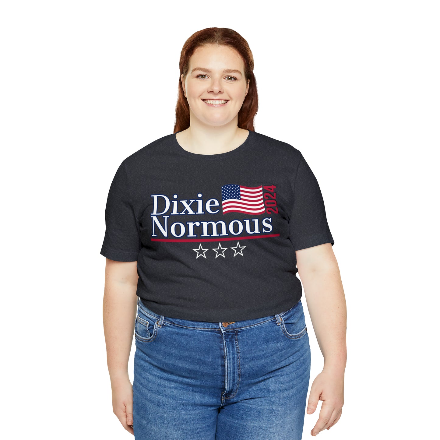 Dixie Normous Presidential Pun Unisex Jersey Short Sleeve Tee