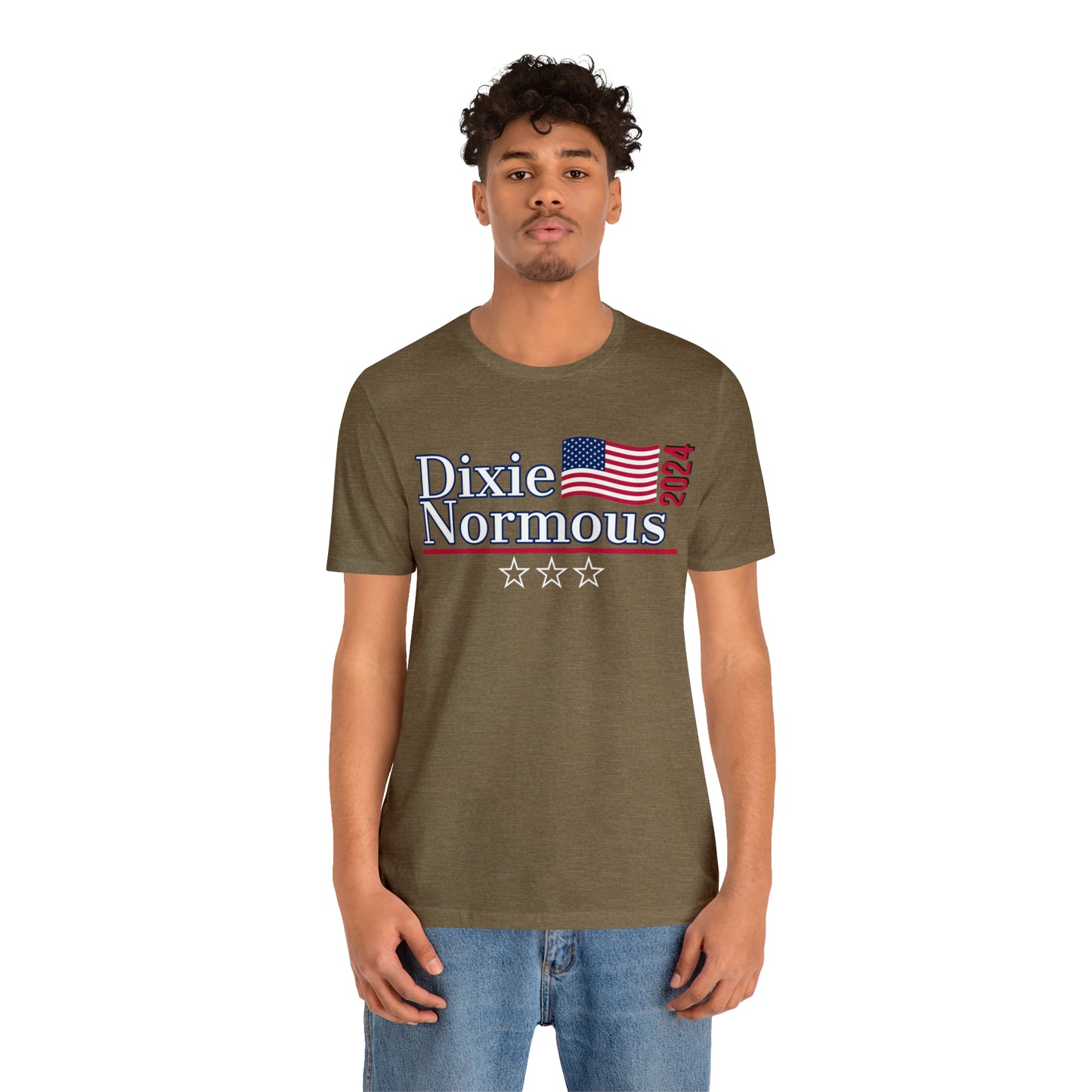 Dixie Normous Presidential Pun Unisex Jersey Short Sleeve Tee