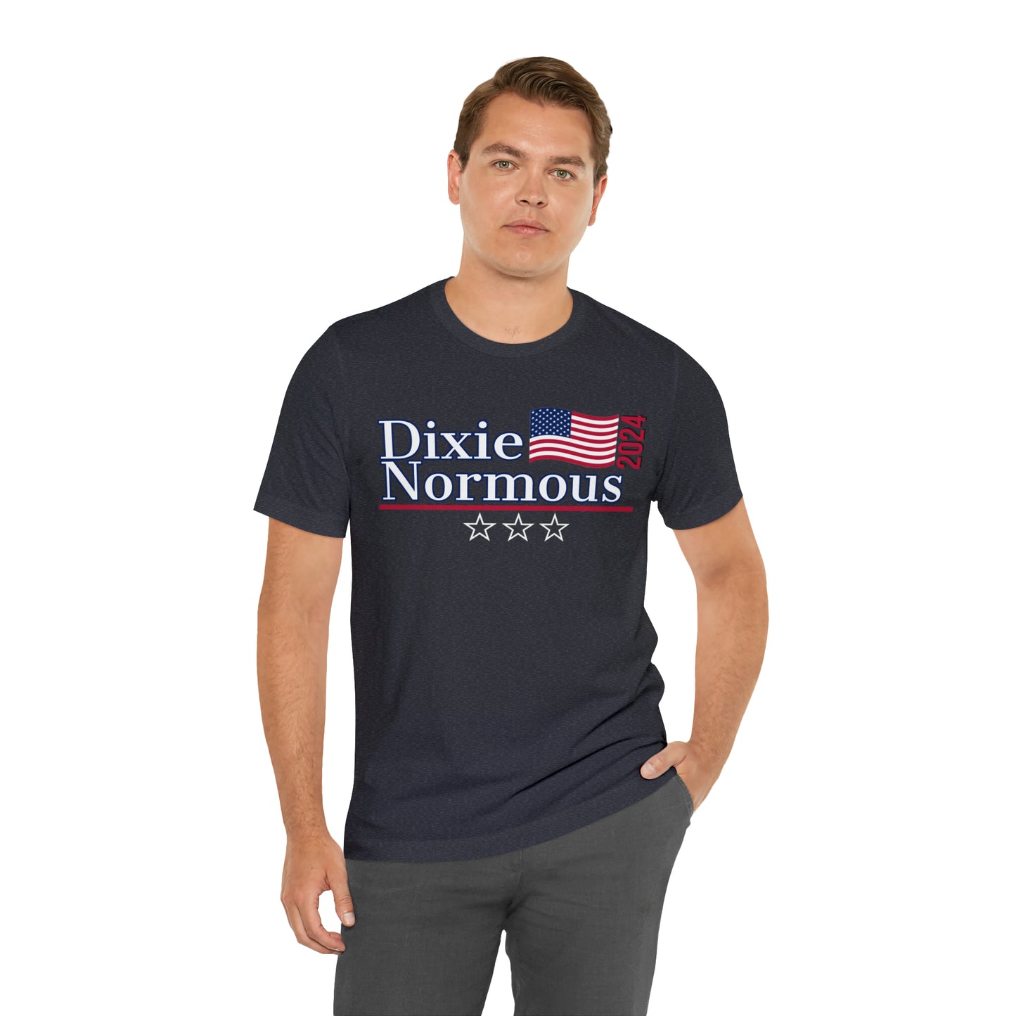 Dixie Normous Presidential Pun Unisex Jersey Short Sleeve Tee