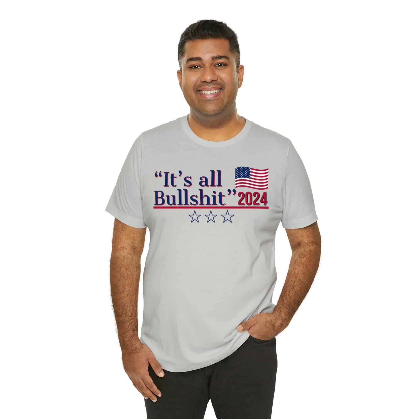 It’s All BS Presidential Pun Unisex Jersey Short Sleeve Tee