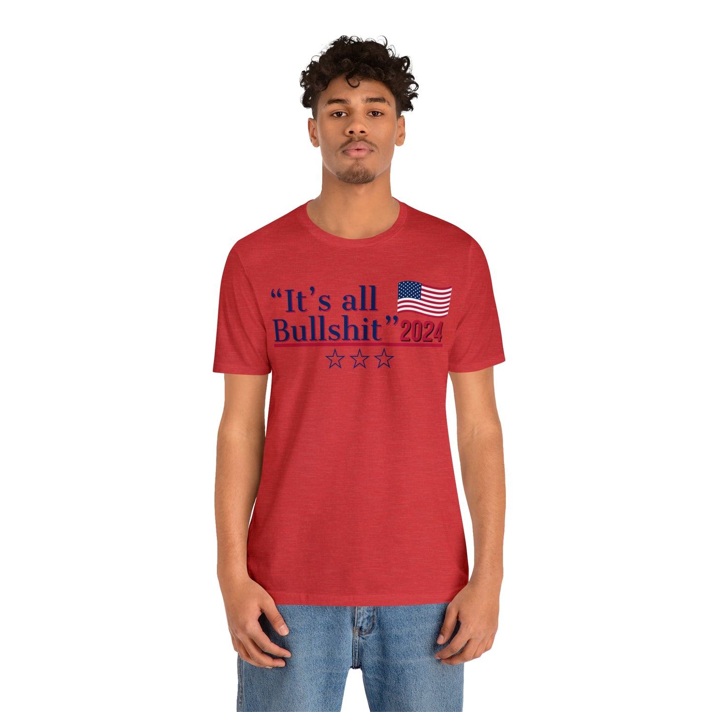 It’s All BS Presidential Pun Unisex Jersey Short Sleeve Tee