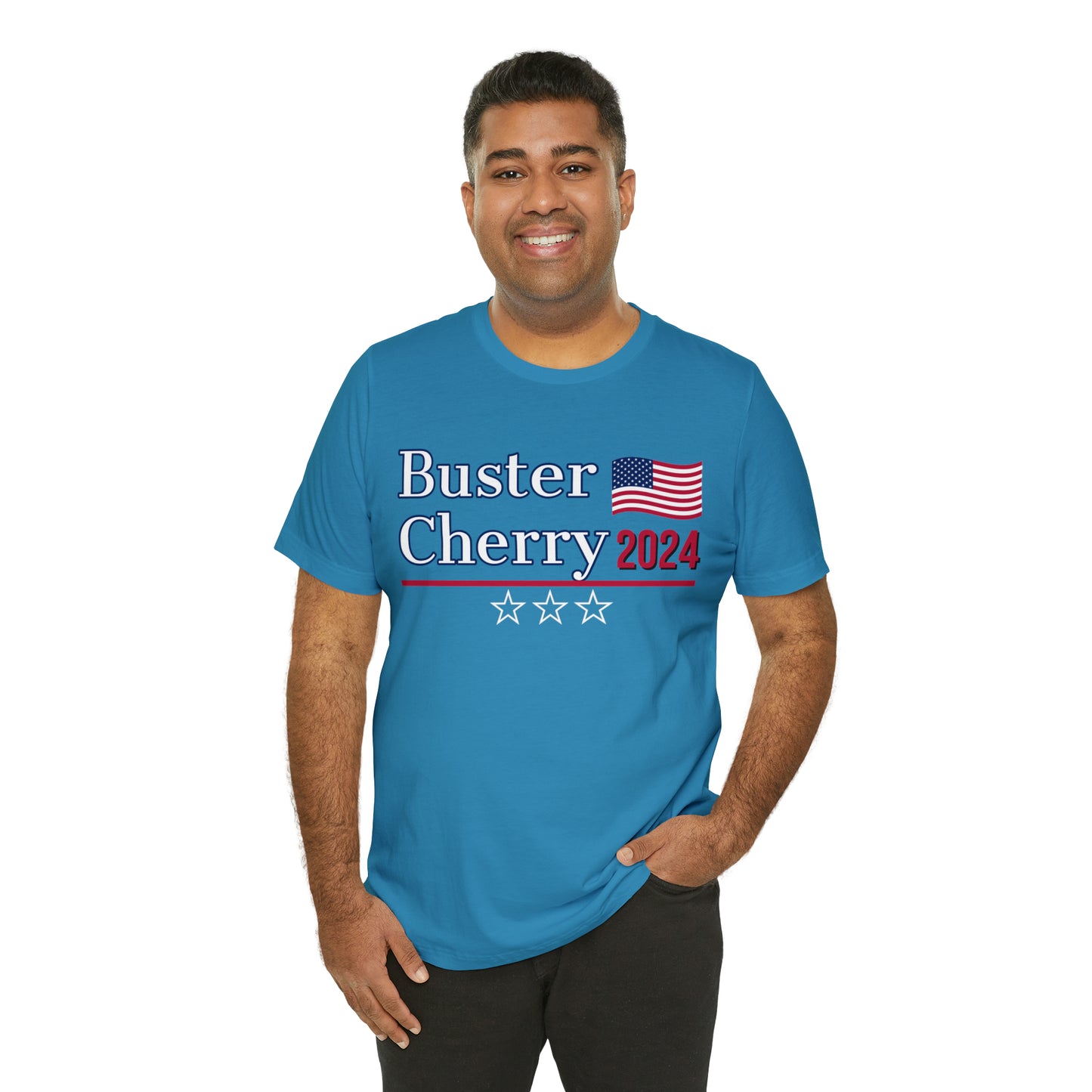 Buster Cherry Presidential Pun Unisex Jersey Short Sleeve Tee