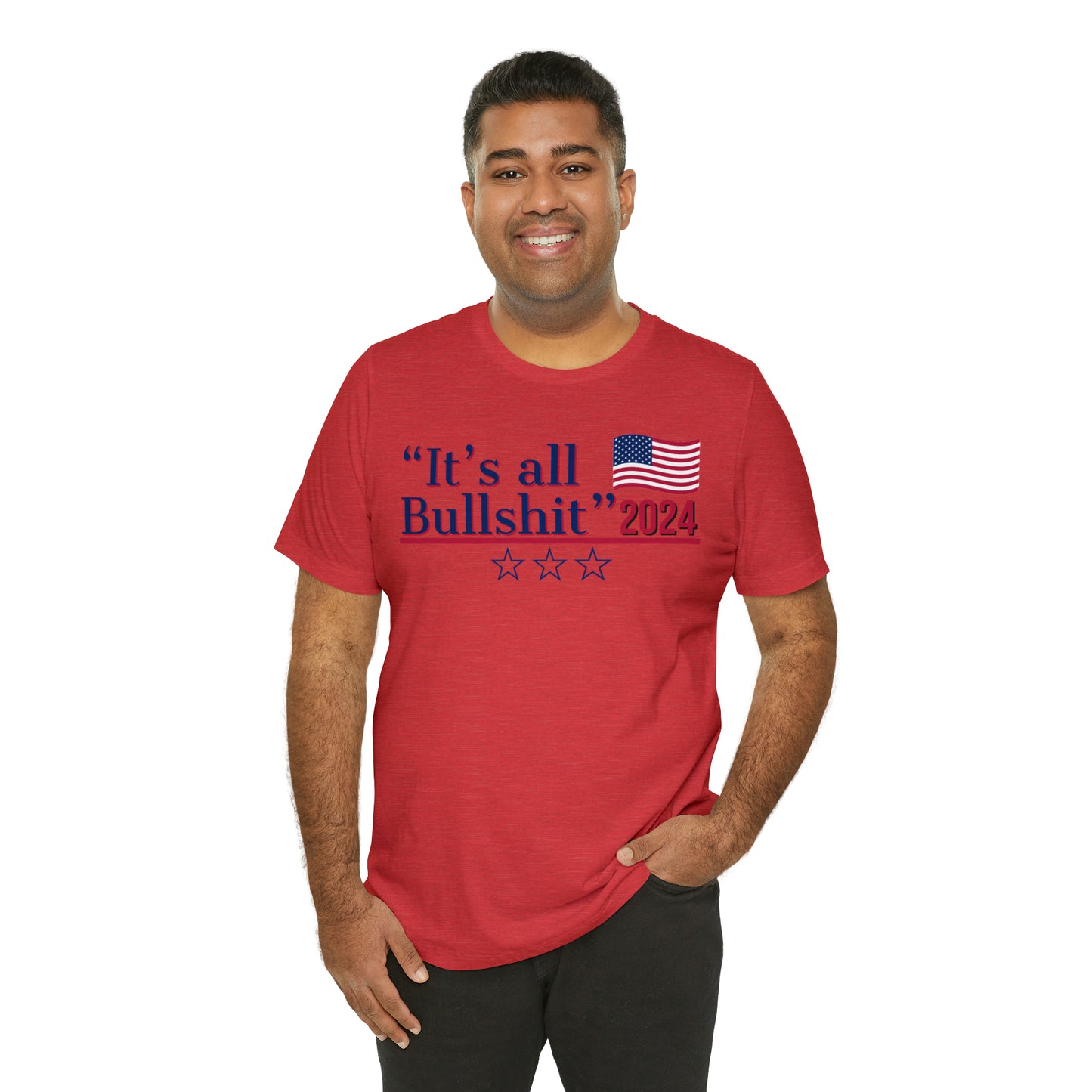 It’s All BS Presidential Pun Unisex Jersey Short Sleeve Tee