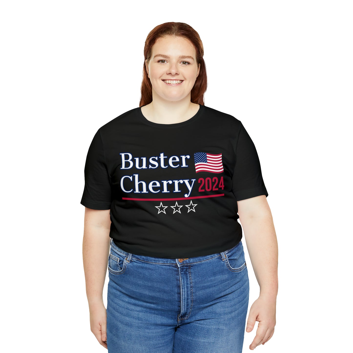 Buster Cherry Presidential Pun Unisex Jersey Short Sleeve Tee