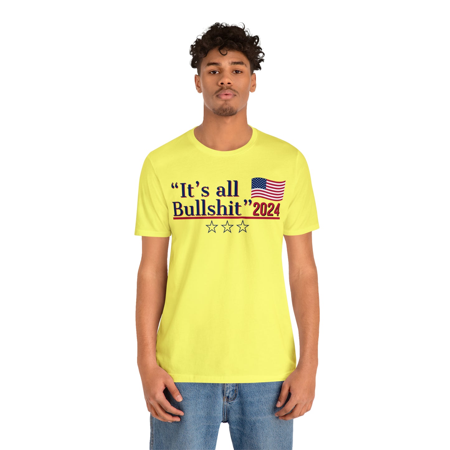 It’s All BS Presidential Pun Unisex Jersey Short Sleeve Tee