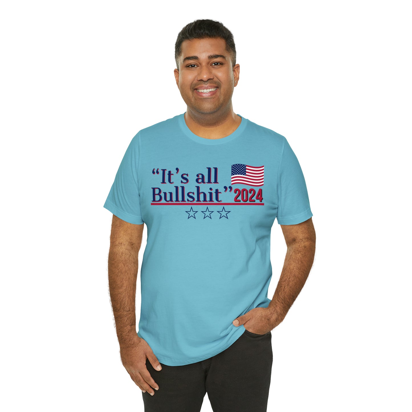 It’s All BS Presidential Pun Unisex Jersey Short Sleeve Tee