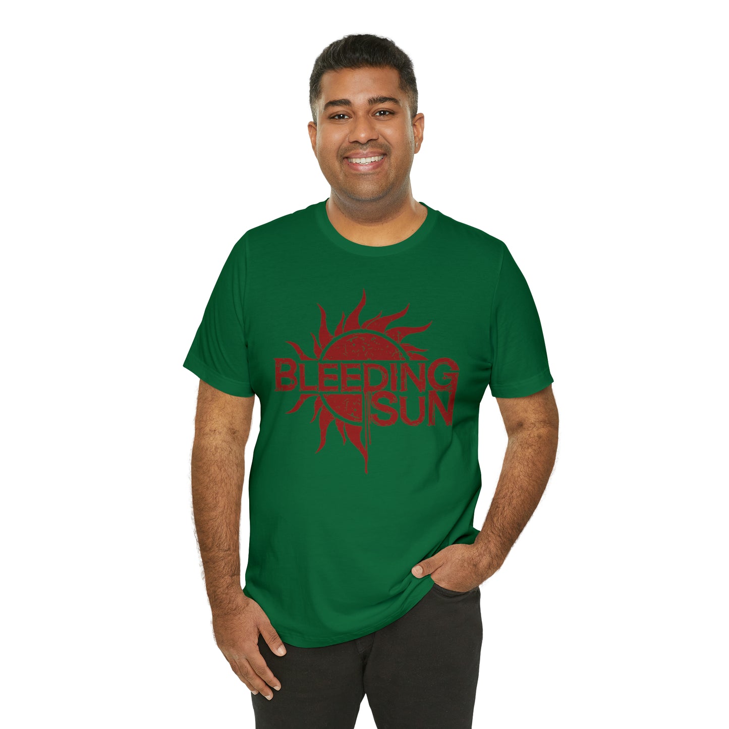 Bleeding Sun Red Logo Unisex Jersey Short Sleeve Tee