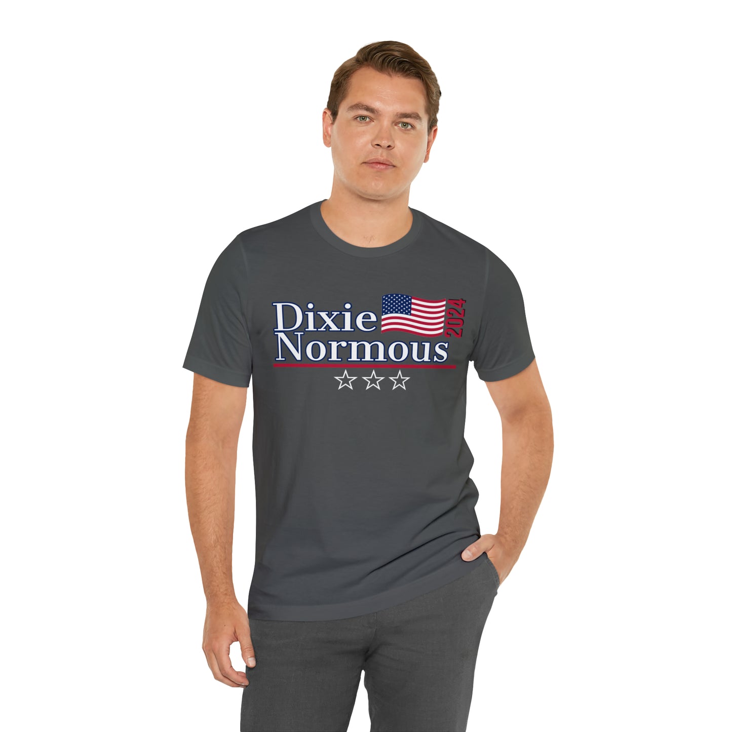 Dixie Normous Presidential Pun Unisex Jersey Short Sleeve Tee