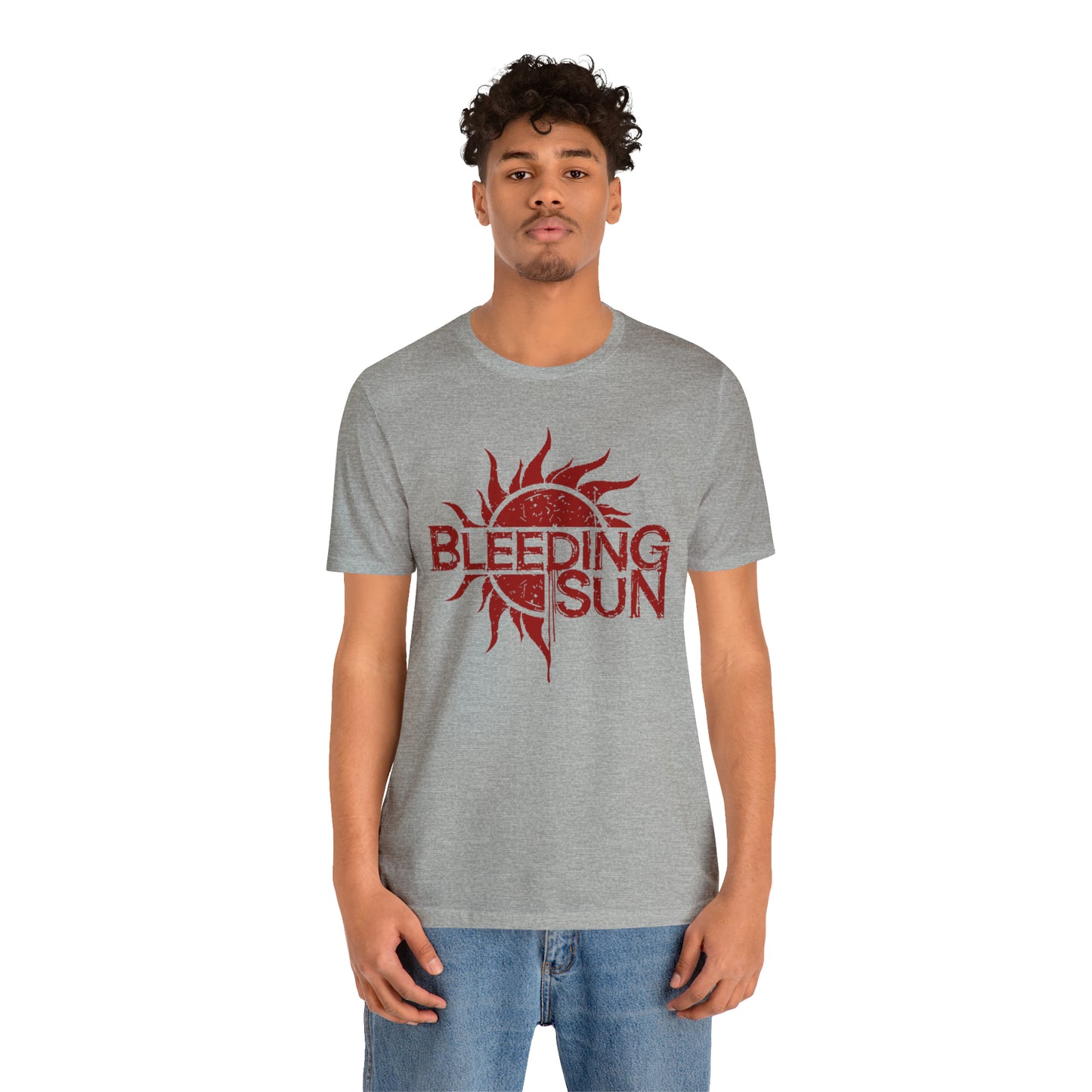 Bleeding Sun Red Logo Unisex Jersey Short Sleeve Tee