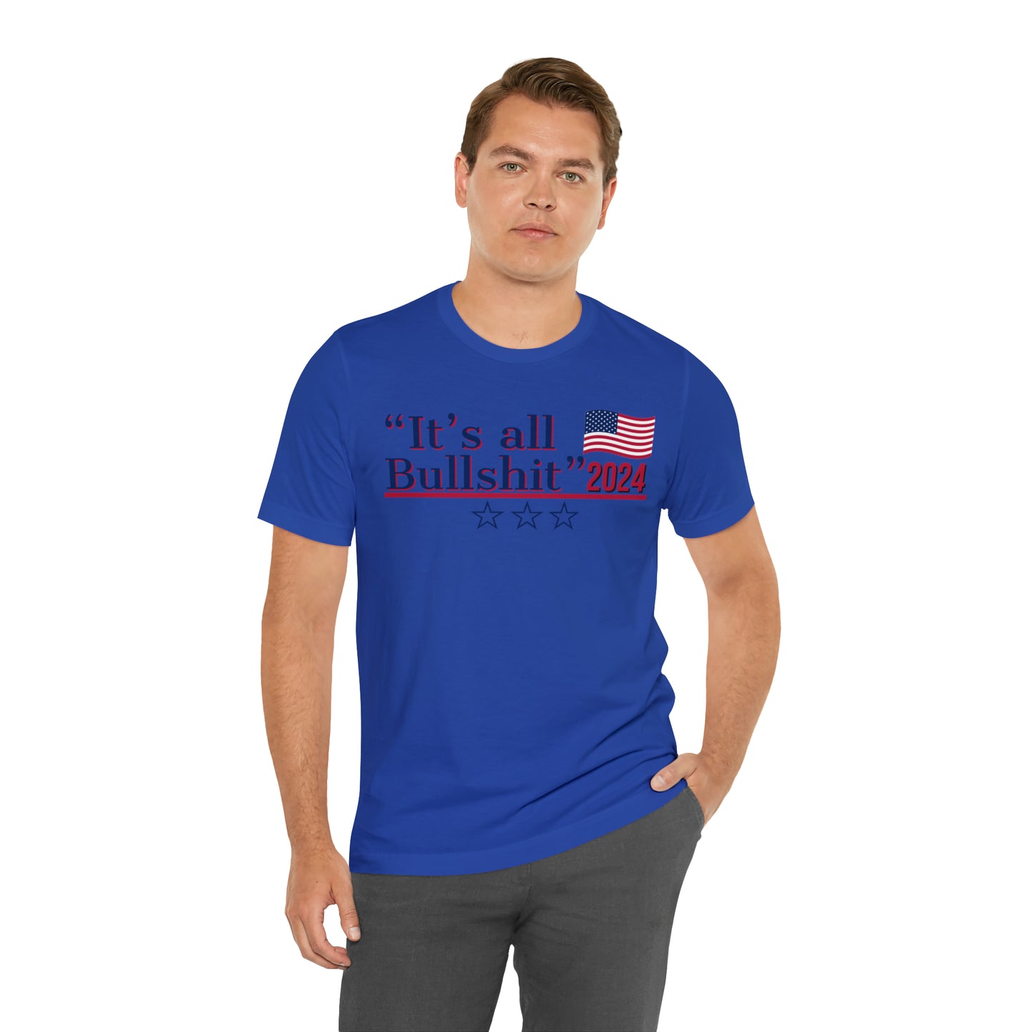 It’s All BS Presidential Pun Unisex Jersey Short Sleeve Tee