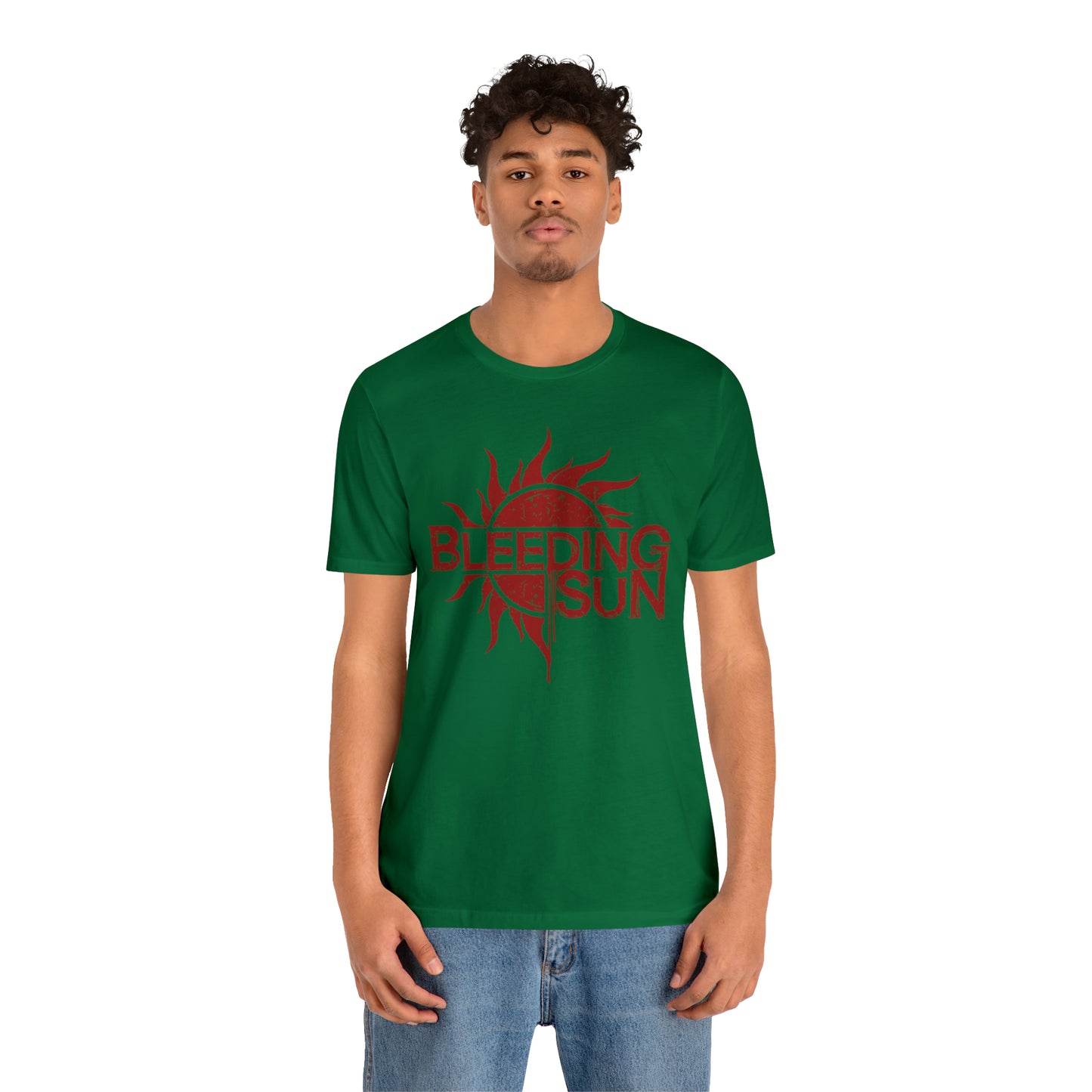 Bleeding Sun Red Logo Unisex Jersey Short Sleeve Tee