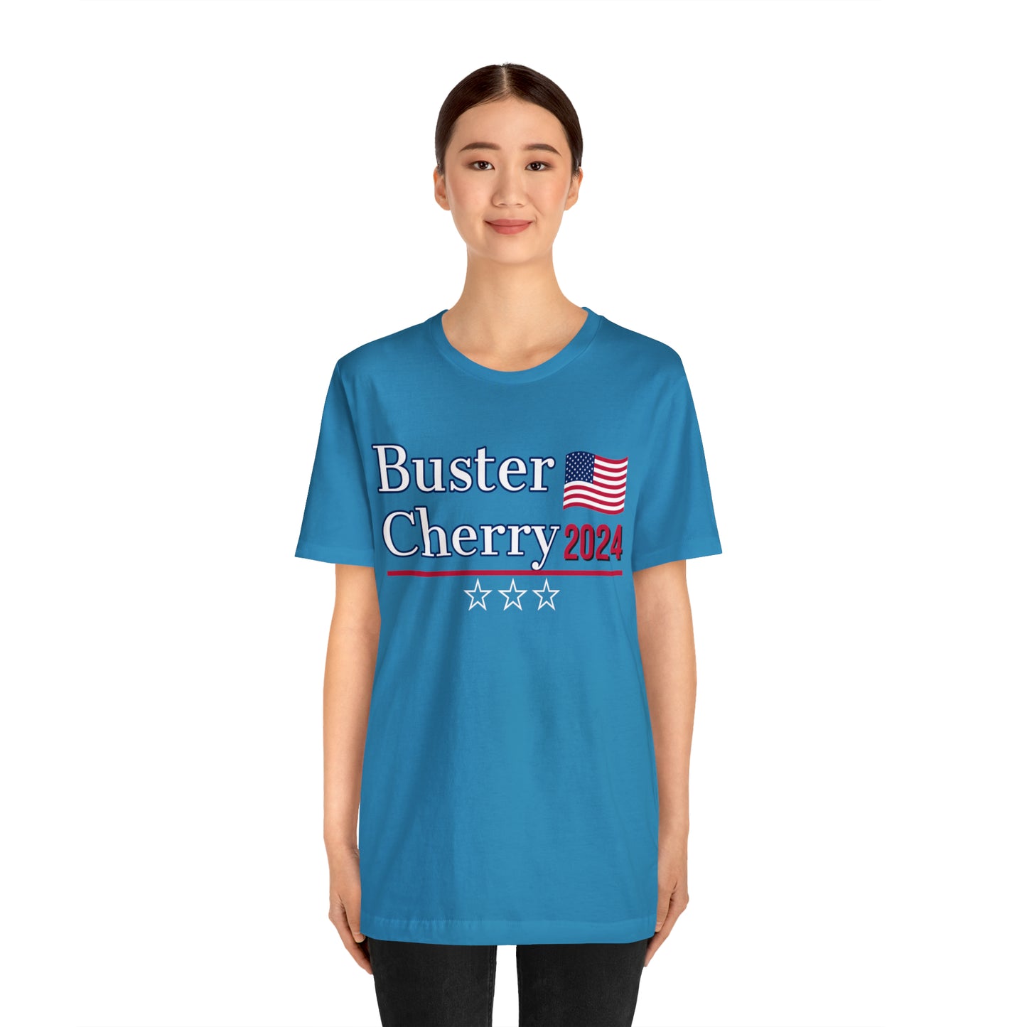 Buster Cherry Presidential Pun Unisex Jersey Short Sleeve Tee