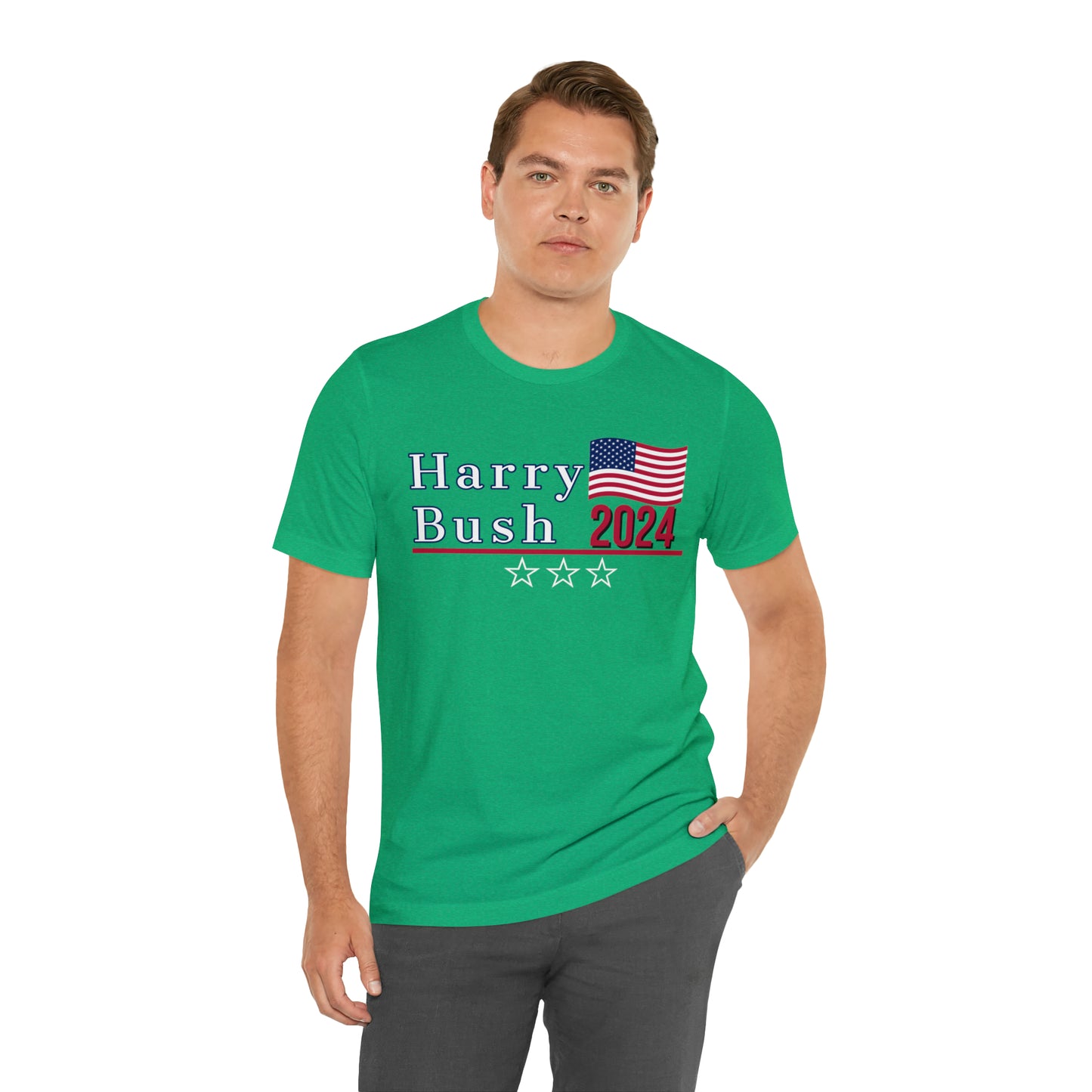 Harry Bush Presidential Pun Unisex Jersey Short Sleeve Tee