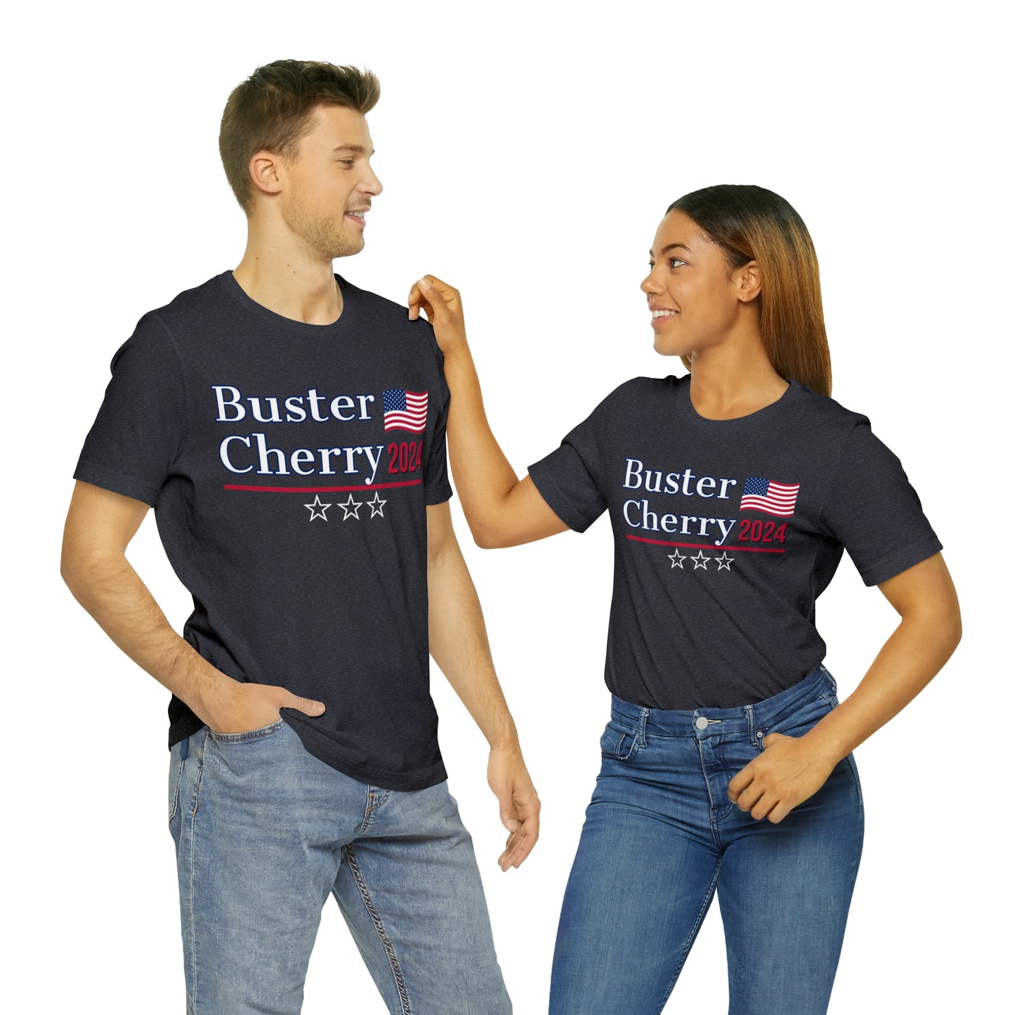 Buster Cherry Presidential Pun Unisex Jersey Short Sleeve Tee