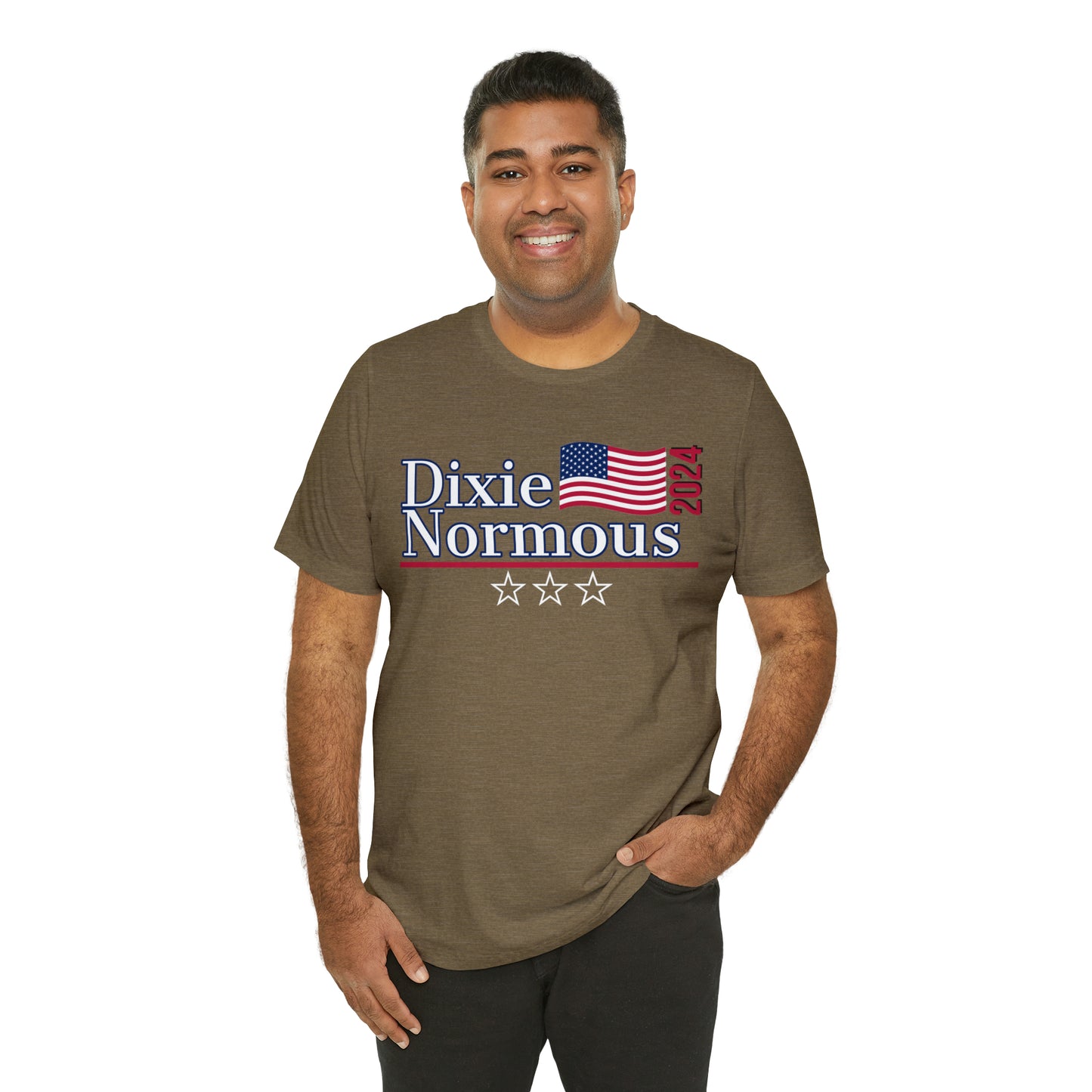 Dixie Normous Presidential Pun Unisex Jersey Short Sleeve Tee