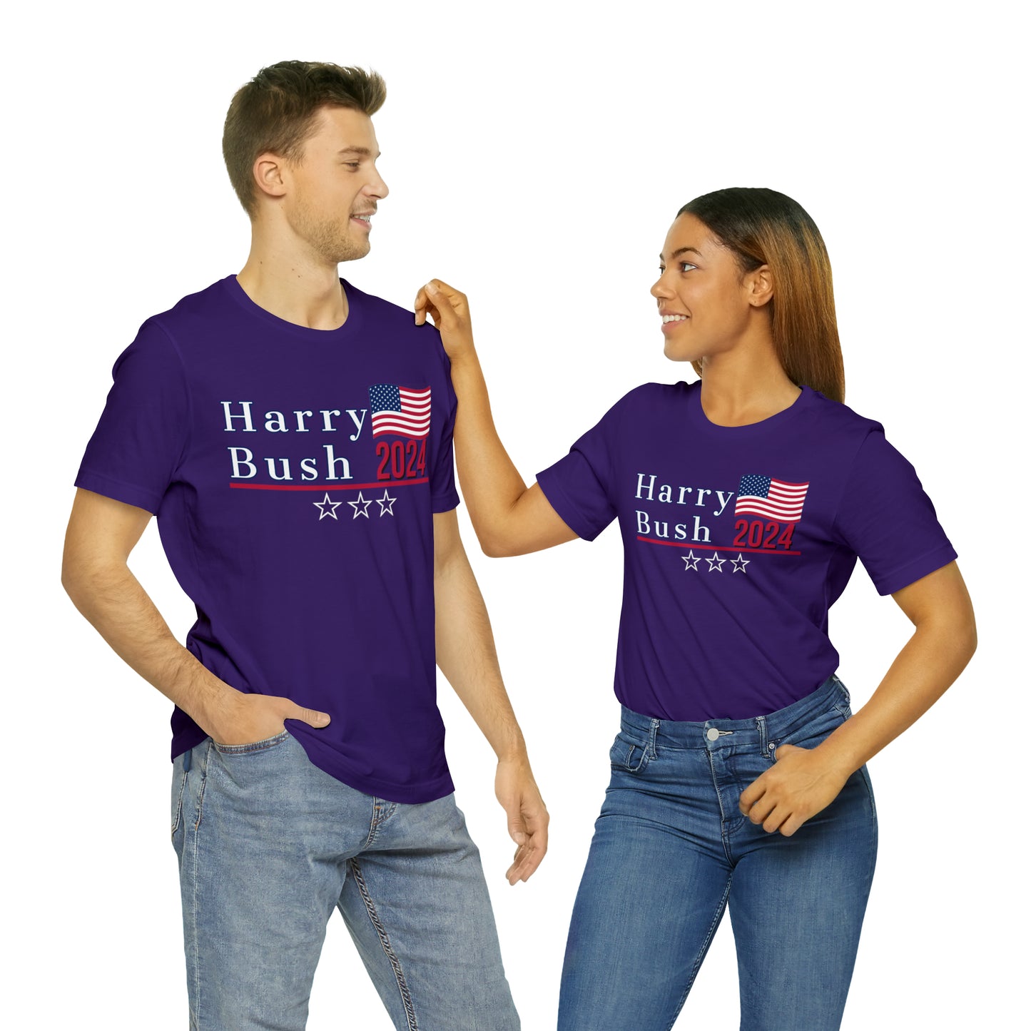 Harry Bush Presidential Pun Unisex Jersey Short Sleeve Tee