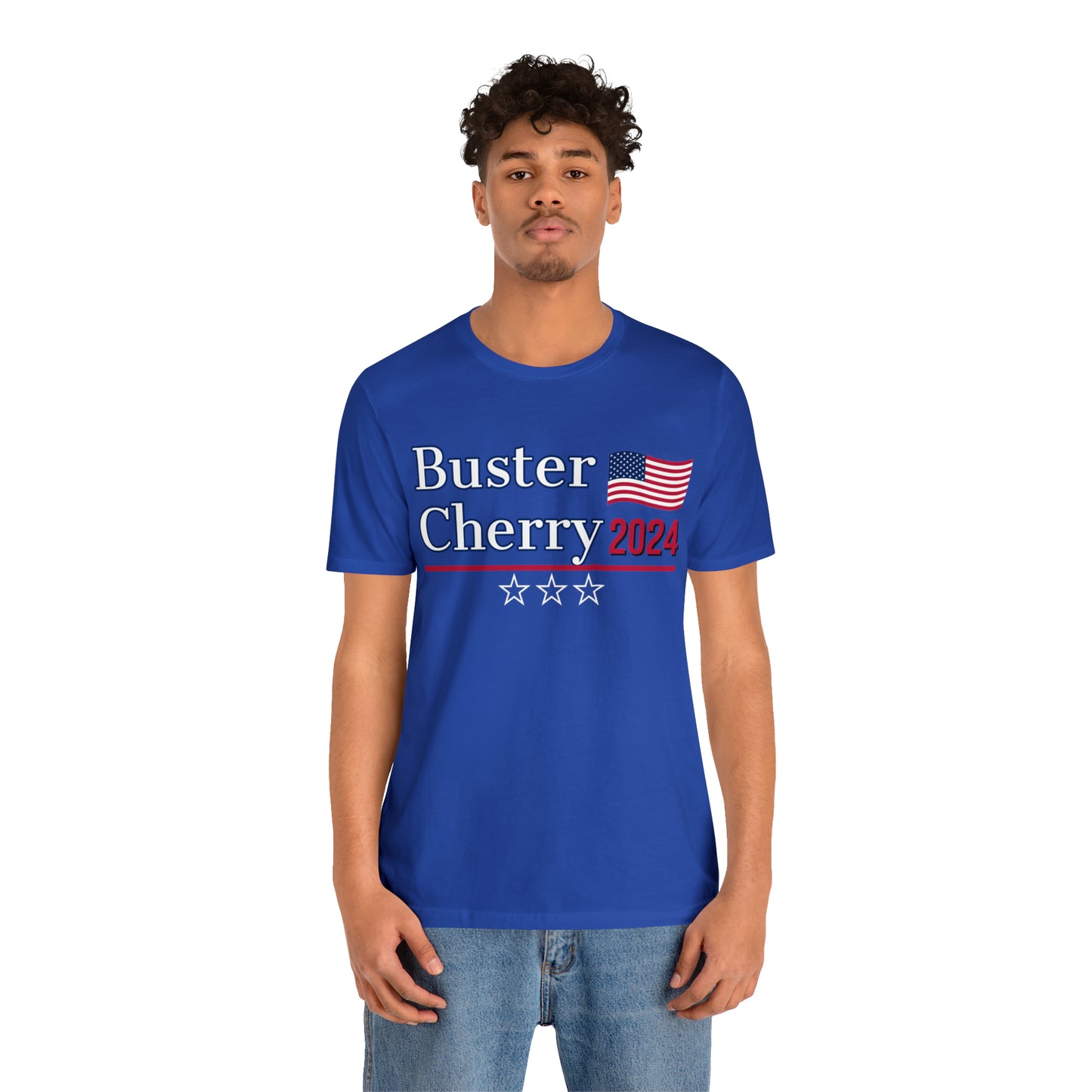 Buster Cherry Presidential Pun Unisex Jersey Short Sleeve Tee