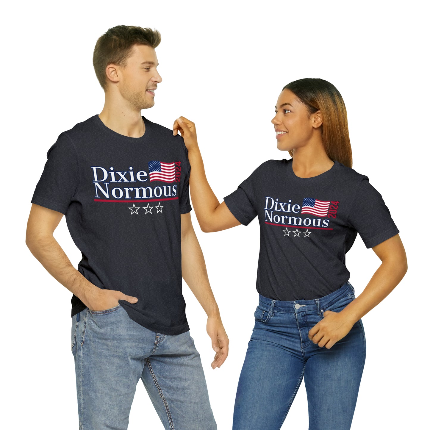 Dixie Normous Presidential Pun Unisex Jersey Short Sleeve Tee