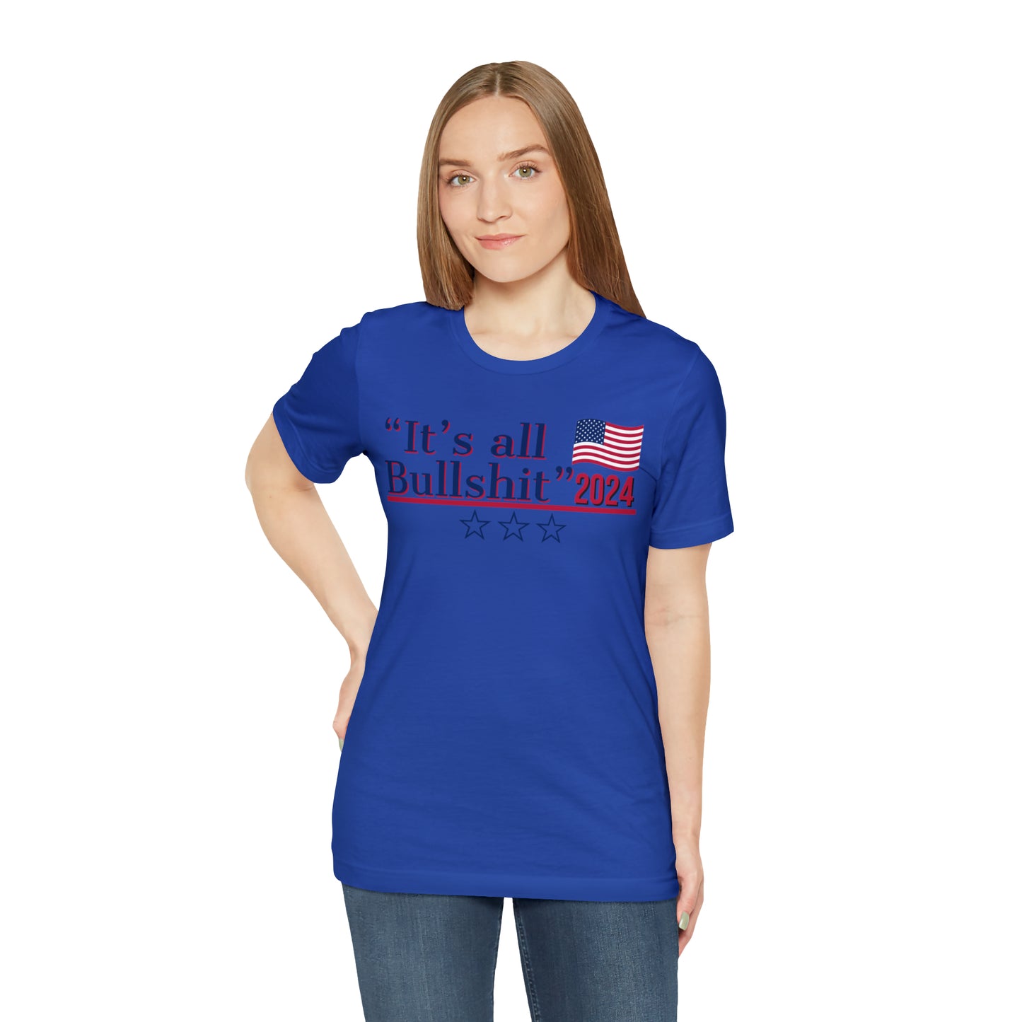 It’s All BS Presidential Pun Unisex Jersey Short Sleeve Tee