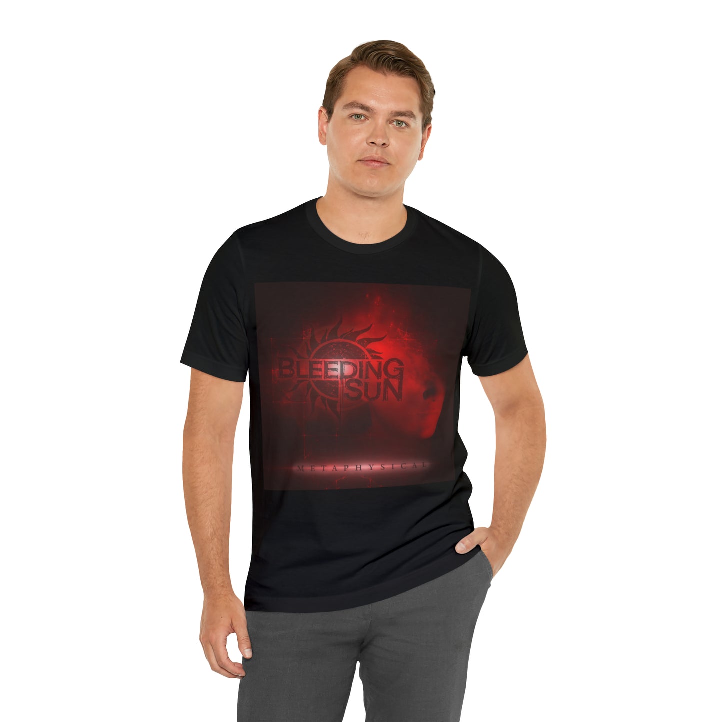 Bleeding Sun Metaphysical Album Unisex Jersey Short Sleeve Tee