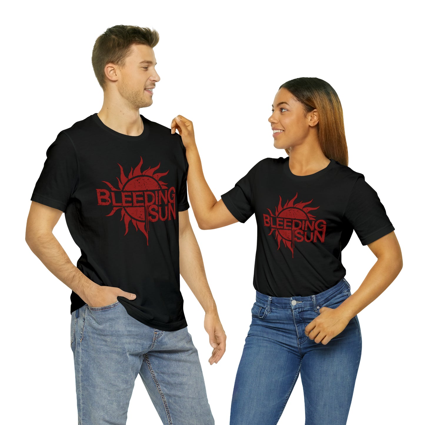 Bleeding Sun Red Logo Unisex Jersey Short Sleeve Tee