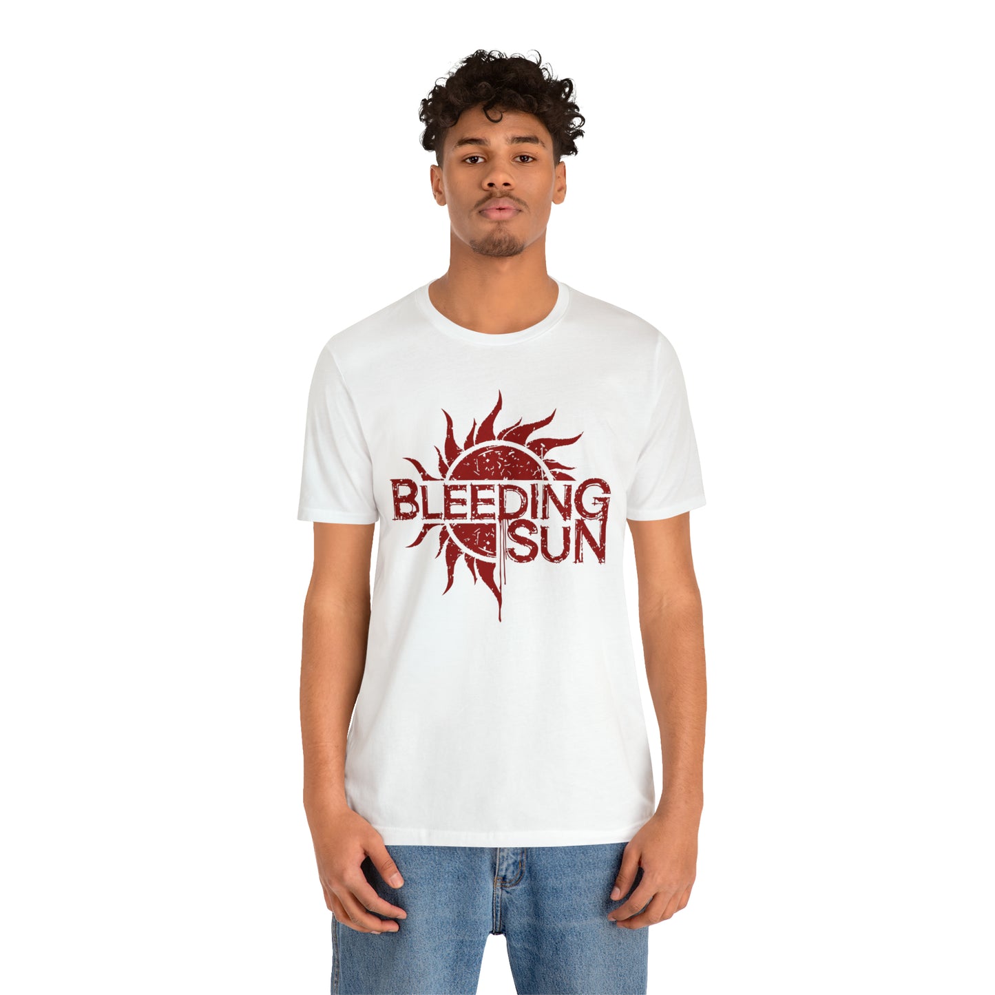 Bleeding Sun Red Logo Unisex Jersey Short Sleeve Tee