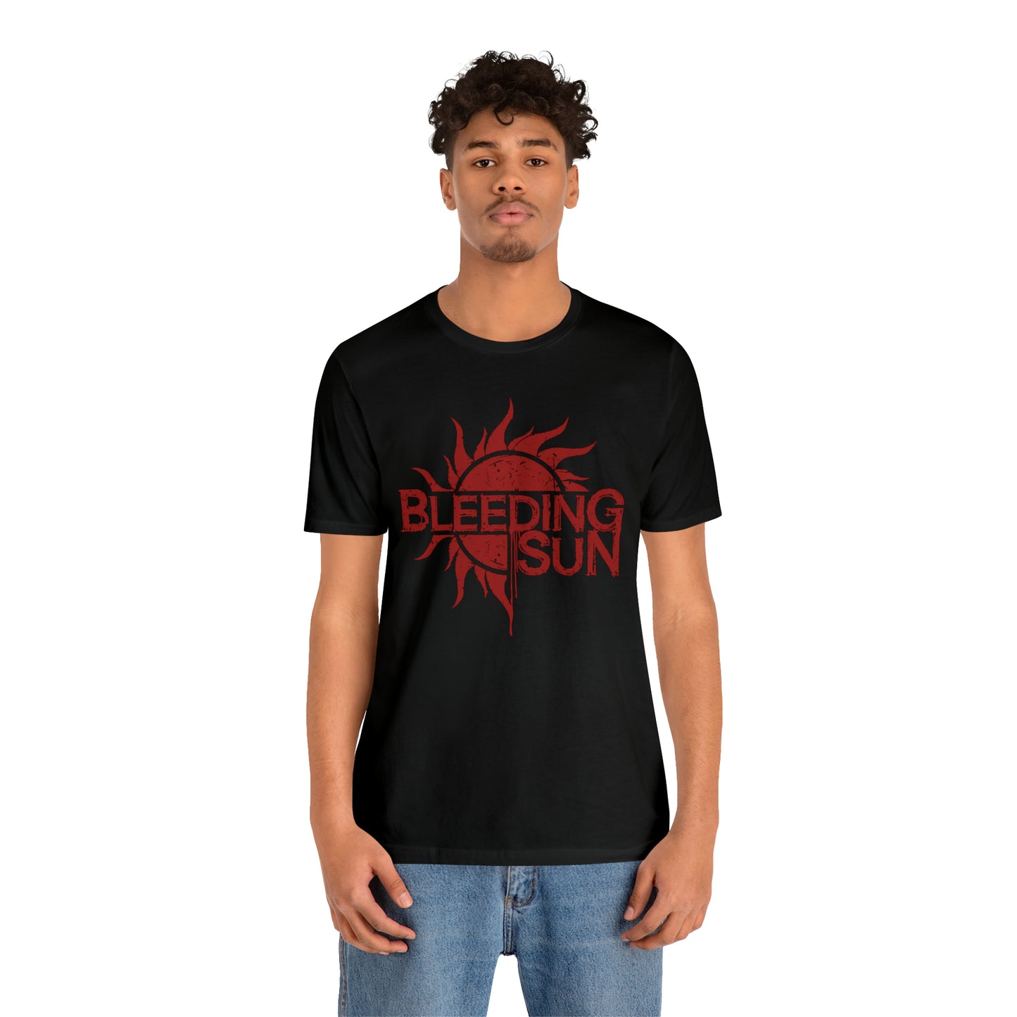 Bleeding Sun Red Logo Unisex Jersey Short Sleeve Tee