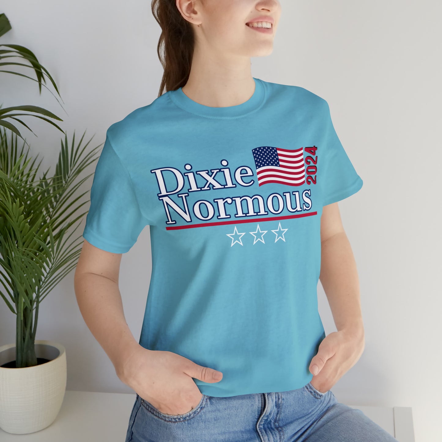 Dixie Normous Presidential Pun Unisex Jersey Short Sleeve Tee