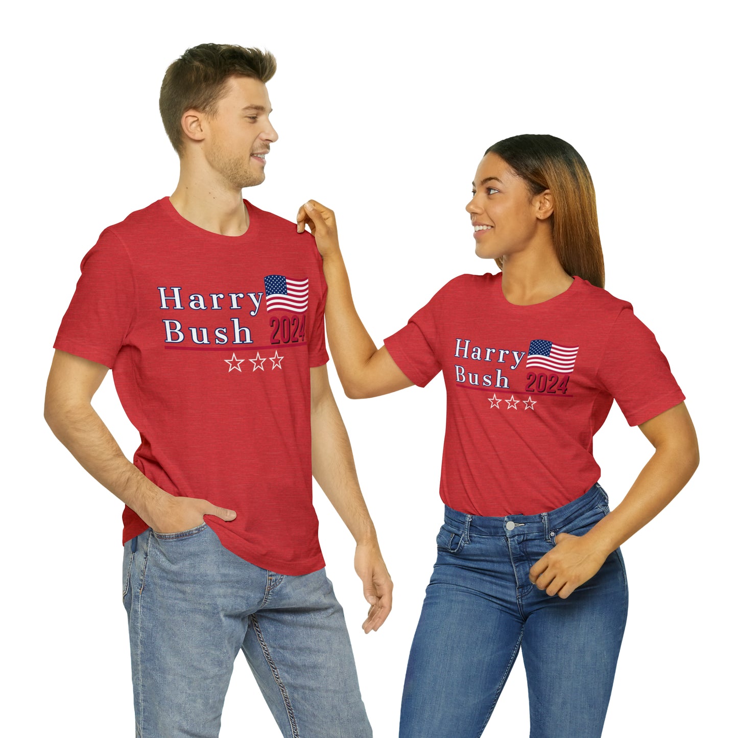 Harry Bush Presidential Pun Unisex Jersey Short Sleeve Tee