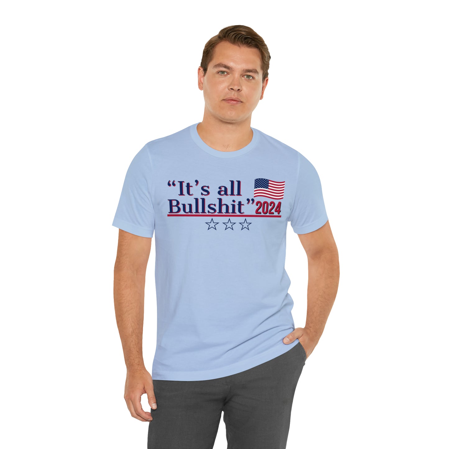 It’s All BS Presidential Pun Unisex Jersey Short Sleeve Tee