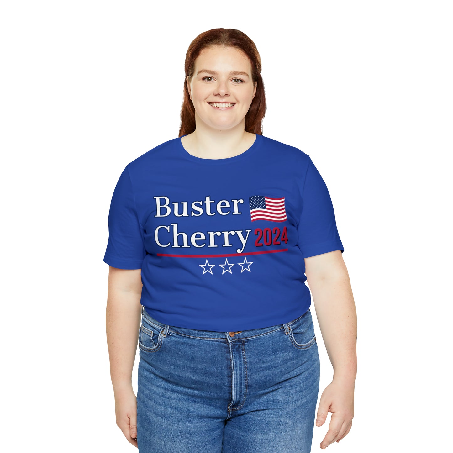 Buster Cherry Presidential Pun Unisex Jersey Short Sleeve Tee