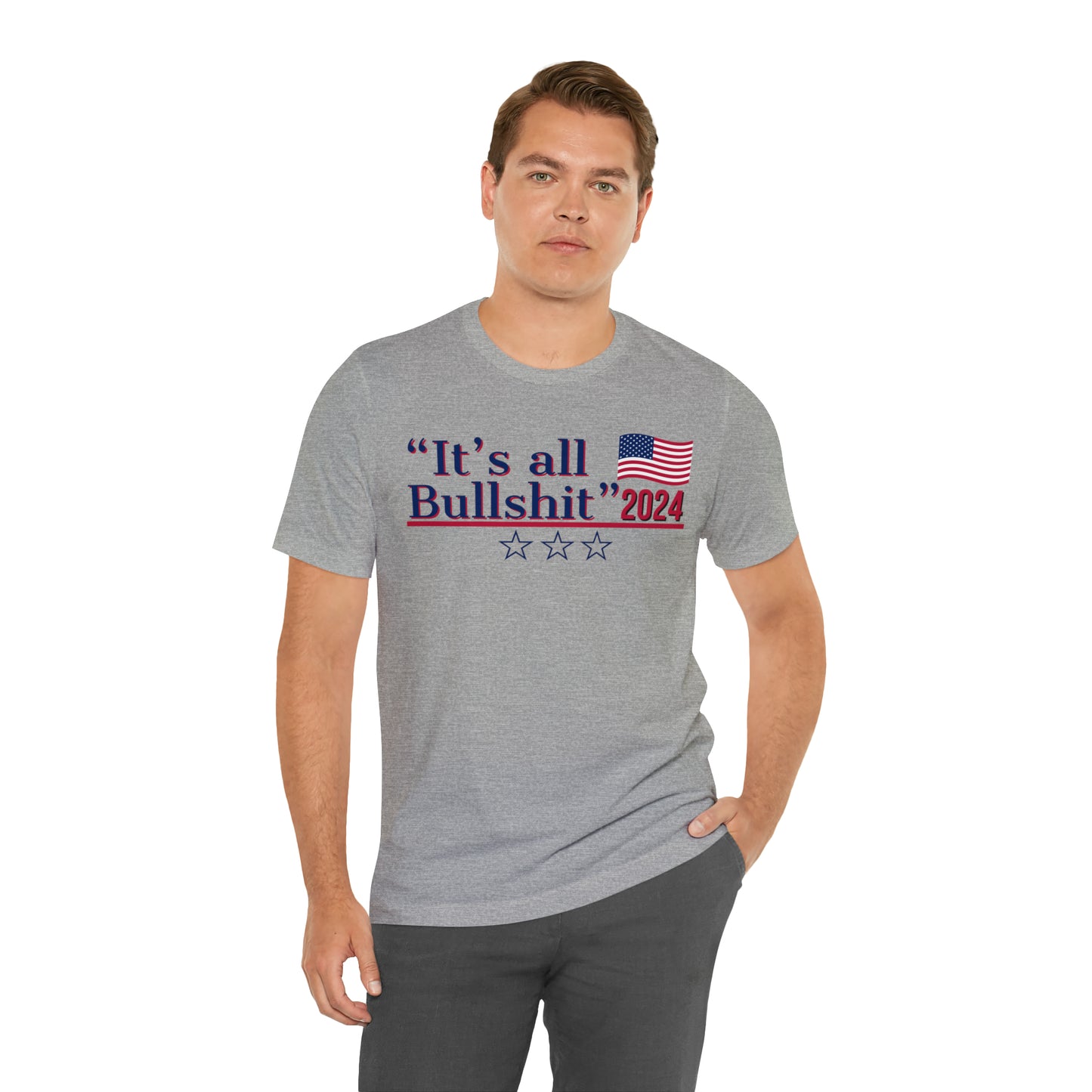 It’s All BS Presidential Pun Unisex Jersey Short Sleeve Tee