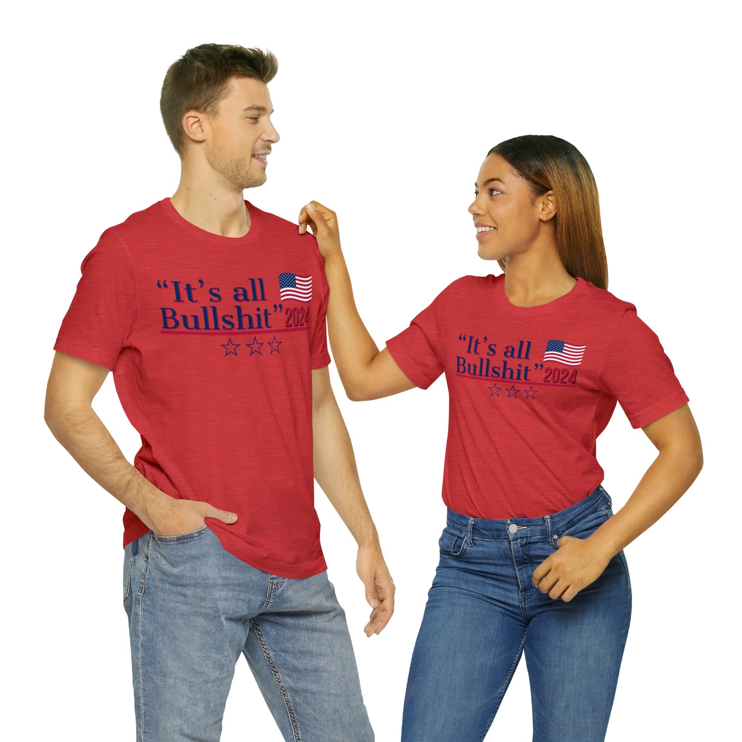 It’s All BS Presidential Pun Unisex Jersey Short Sleeve Tee