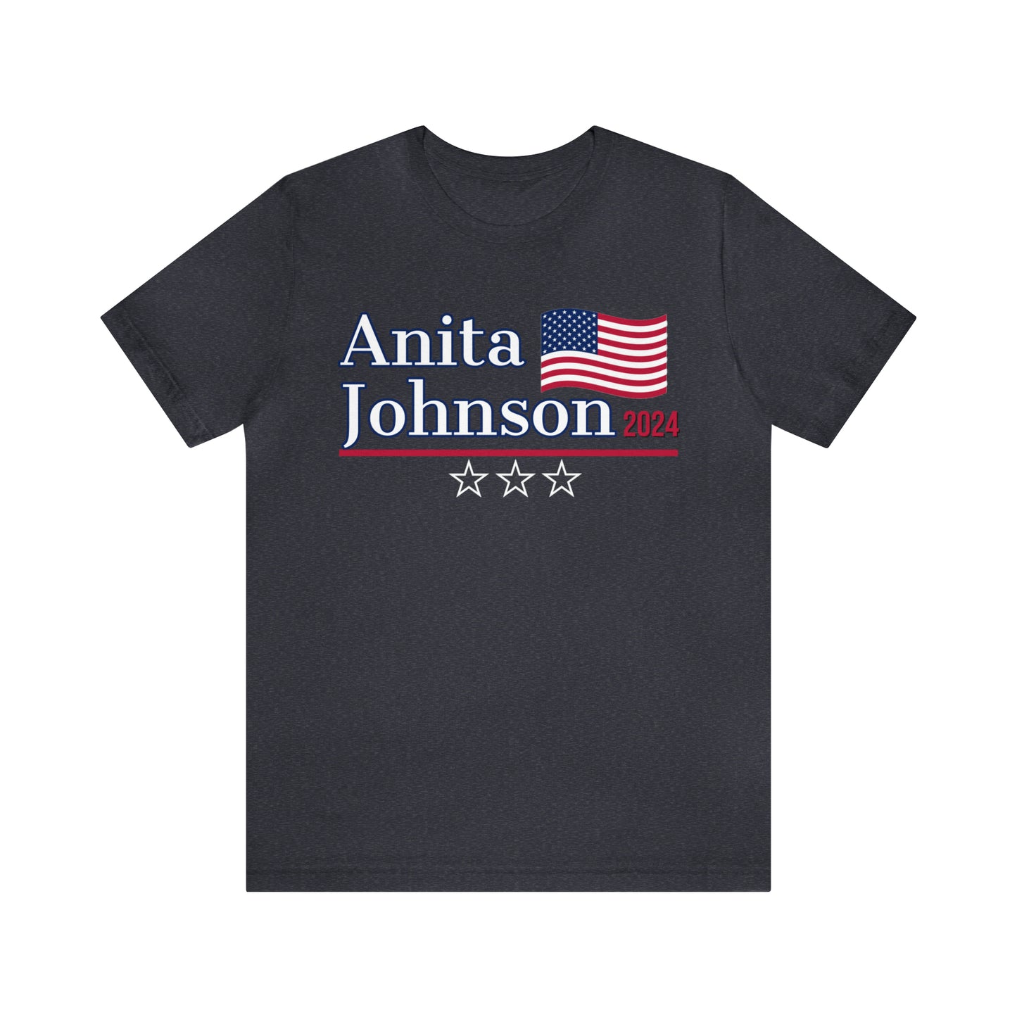 Anita Johnson Presidential Pun Unisex Jersey Short Sleeve Tee