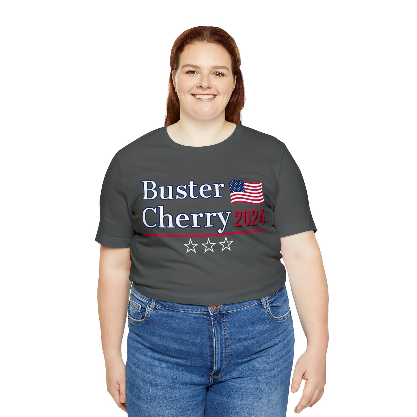 Buster Cherry Presidential Pun Unisex Jersey Short Sleeve Tee