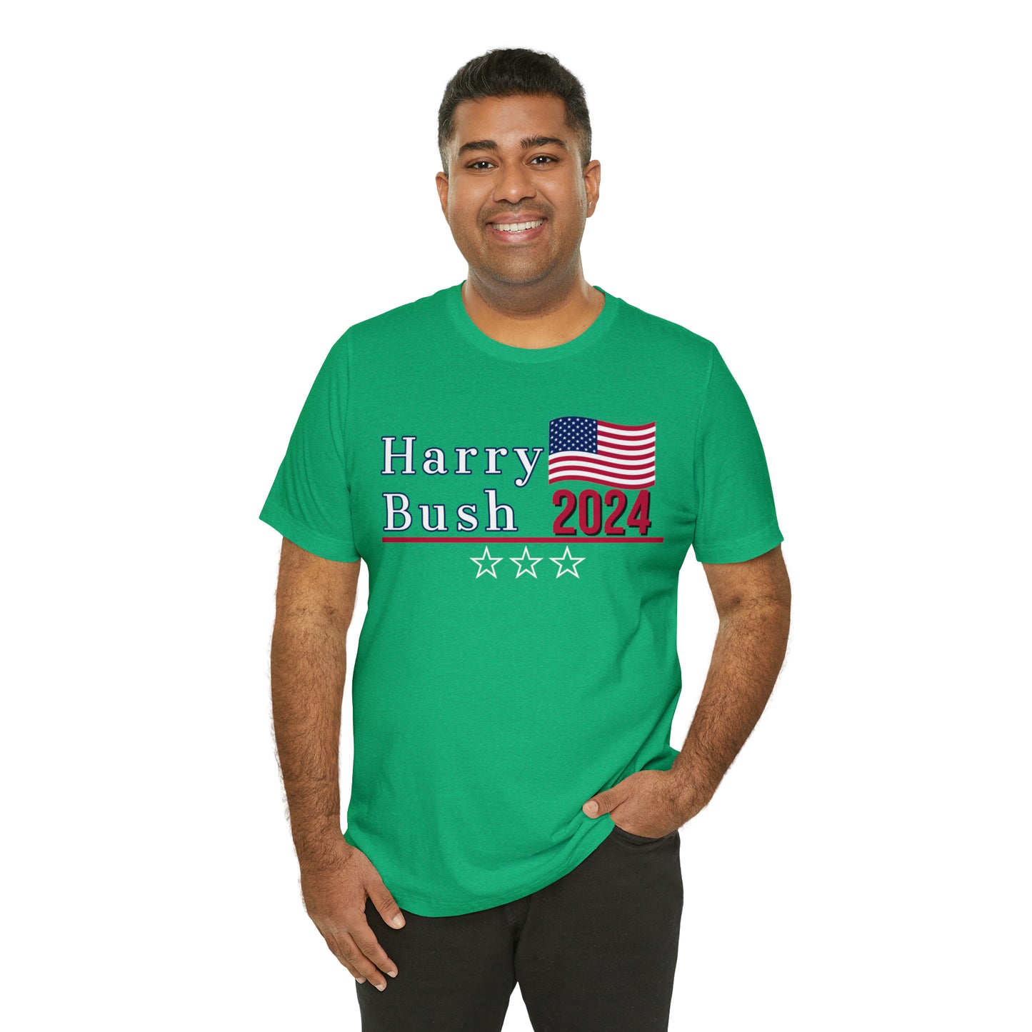 Harry Bush Presidential Pun Unisex Jersey Short Sleeve Tee