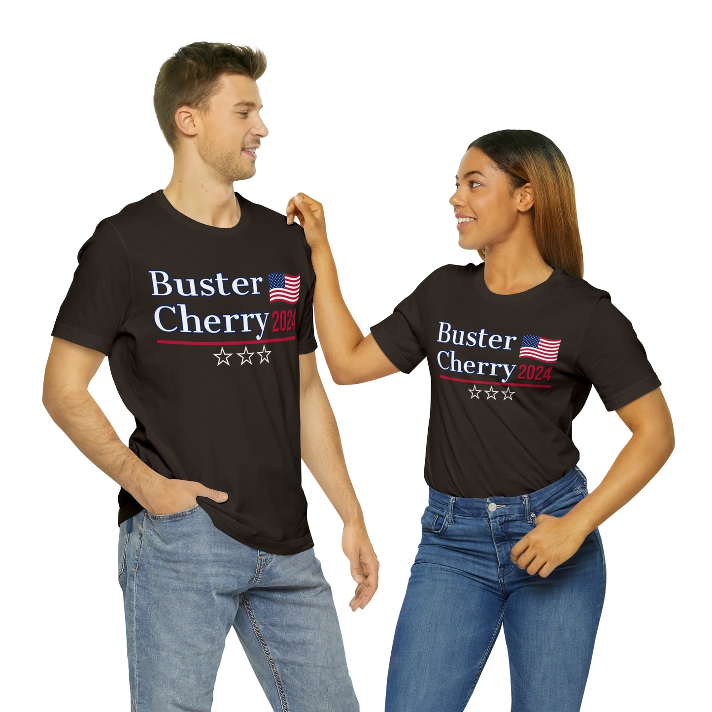 Buster Cherry Presidential Pun Unisex Jersey Short Sleeve Tee