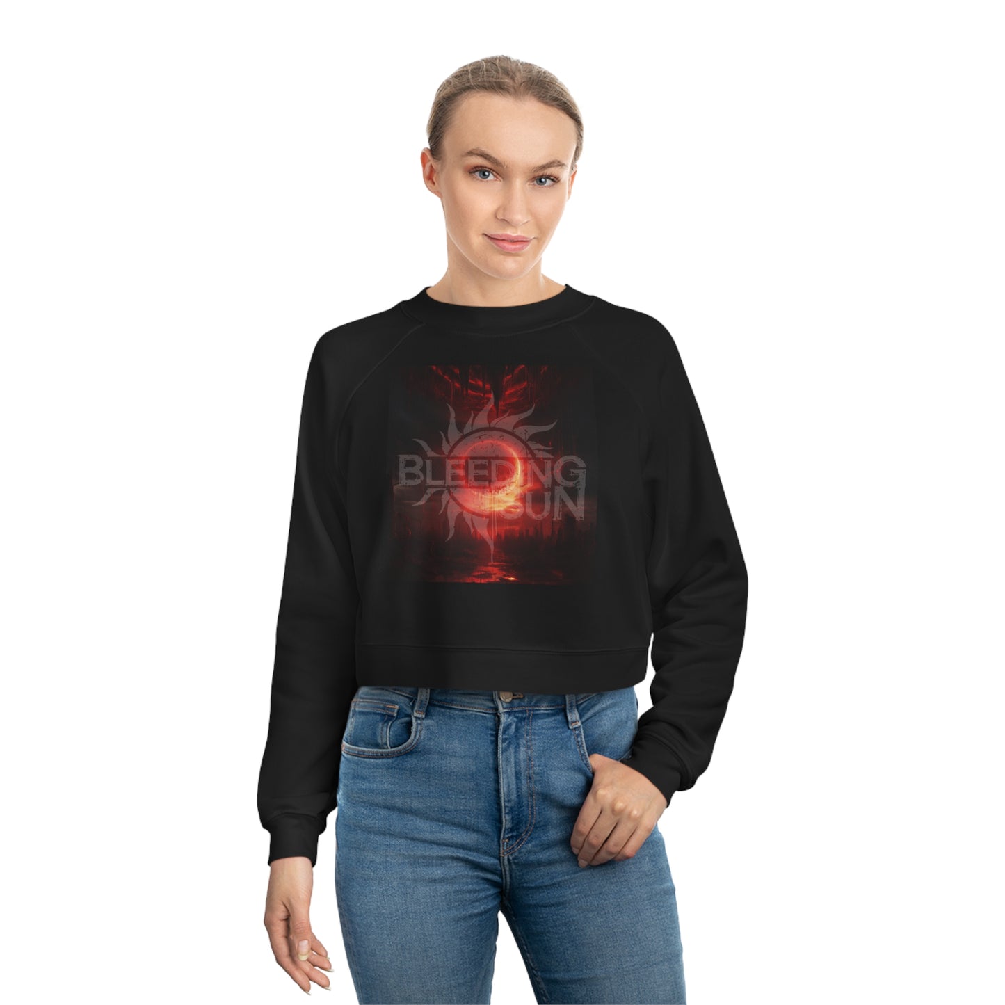 Bleeding Sun Women's Cropped Fleece Pullover