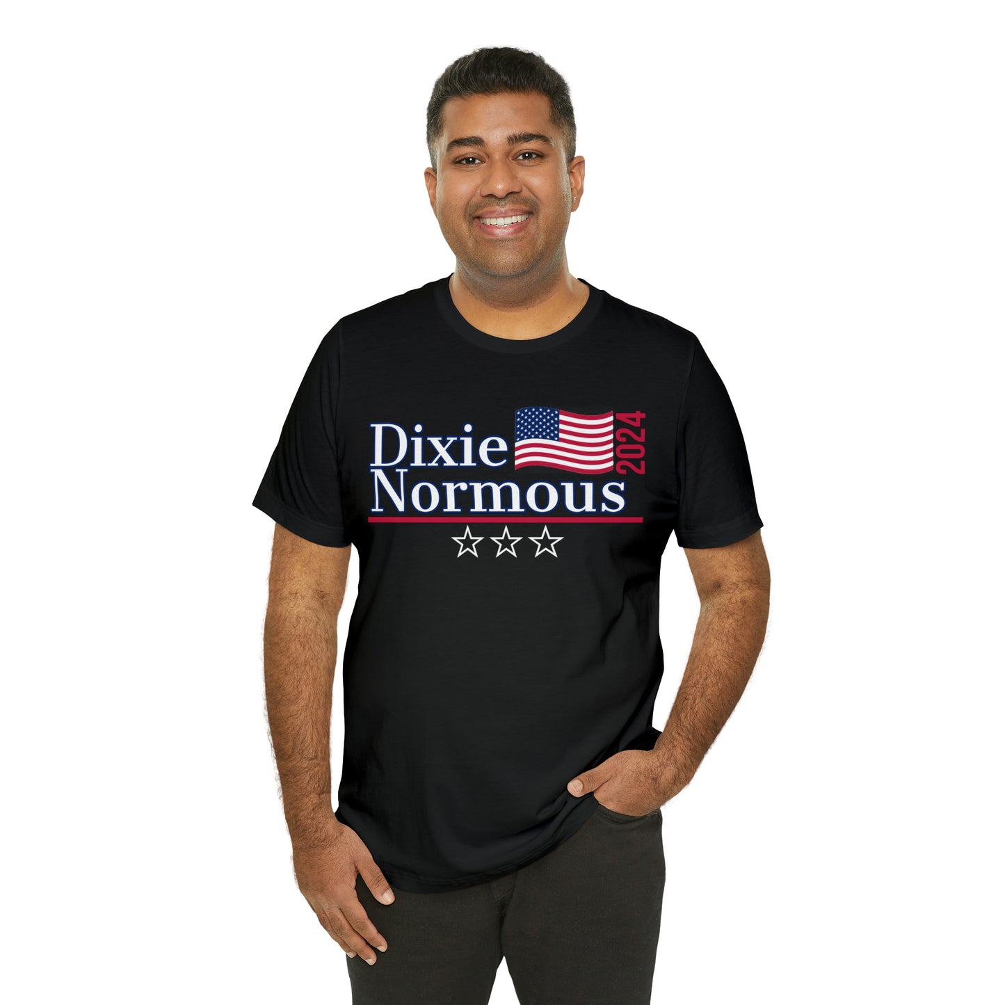 Dixie Normous Presidential Pun Unisex Jersey Short Sleeve Tee