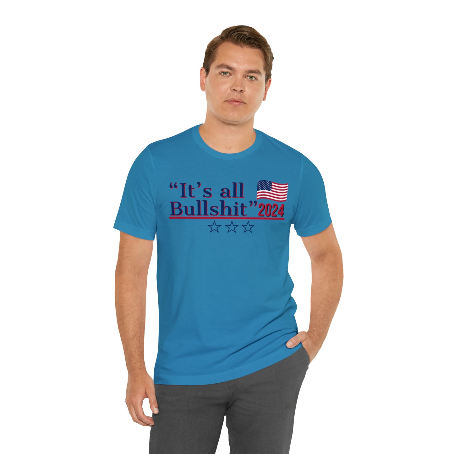 It’s All BS Presidential Pun Unisex Jersey Short Sleeve Tee