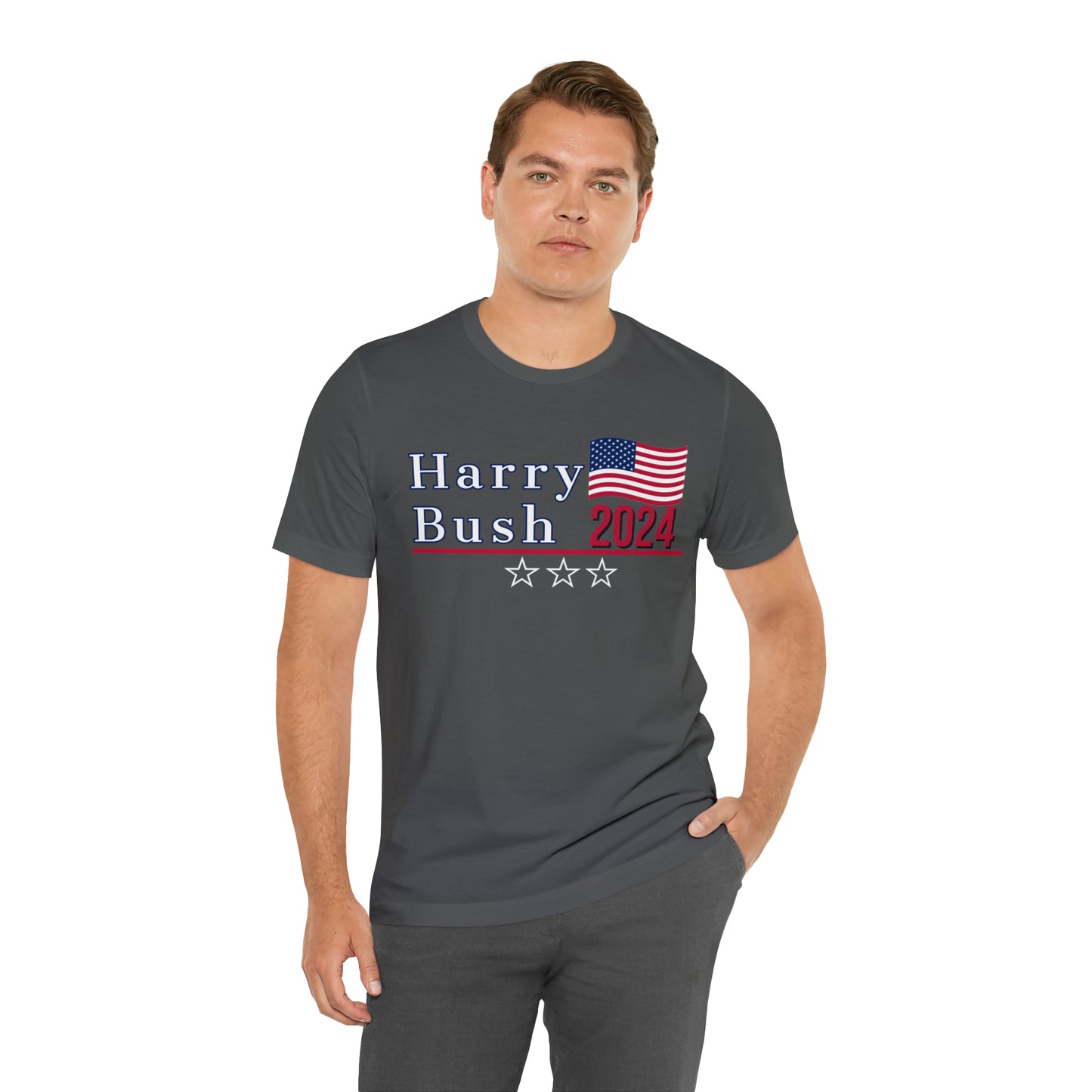 Harry Bush Presidential Pun Unisex Jersey Short Sleeve Tee