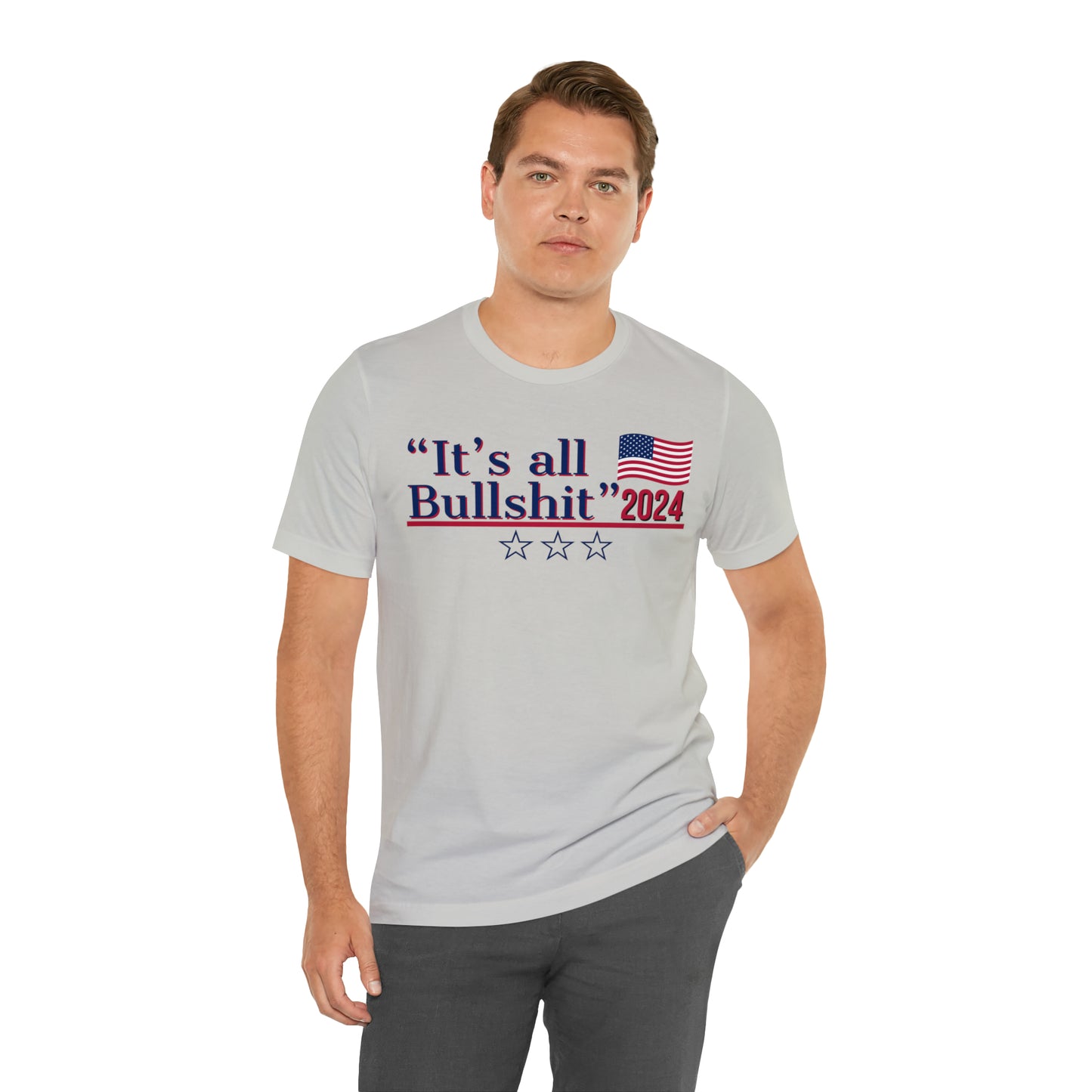 It’s All BS Presidential Pun Unisex Jersey Short Sleeve Tee