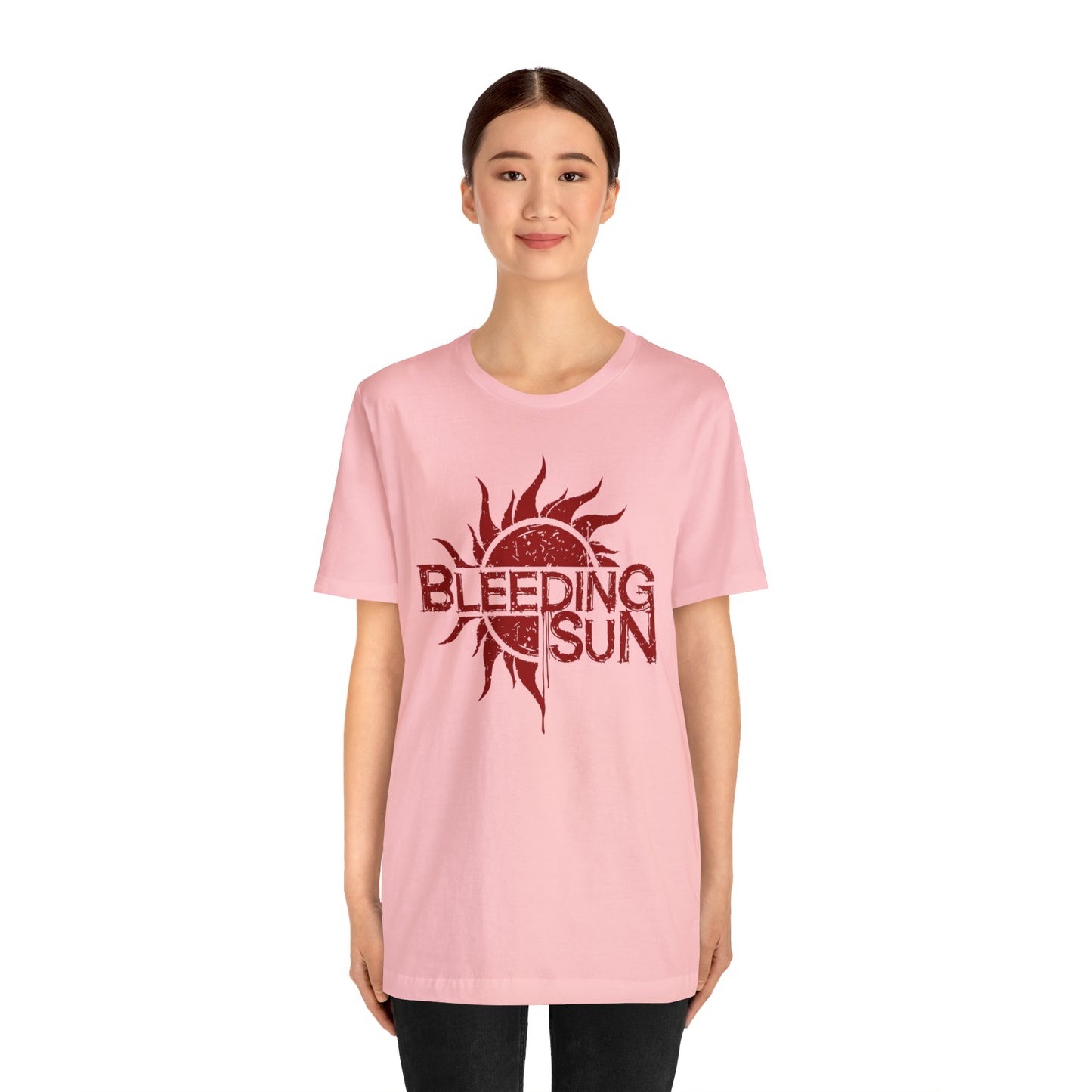 Bleeding Sun Red Logo Unisex Jersey Short Sleeve Tee