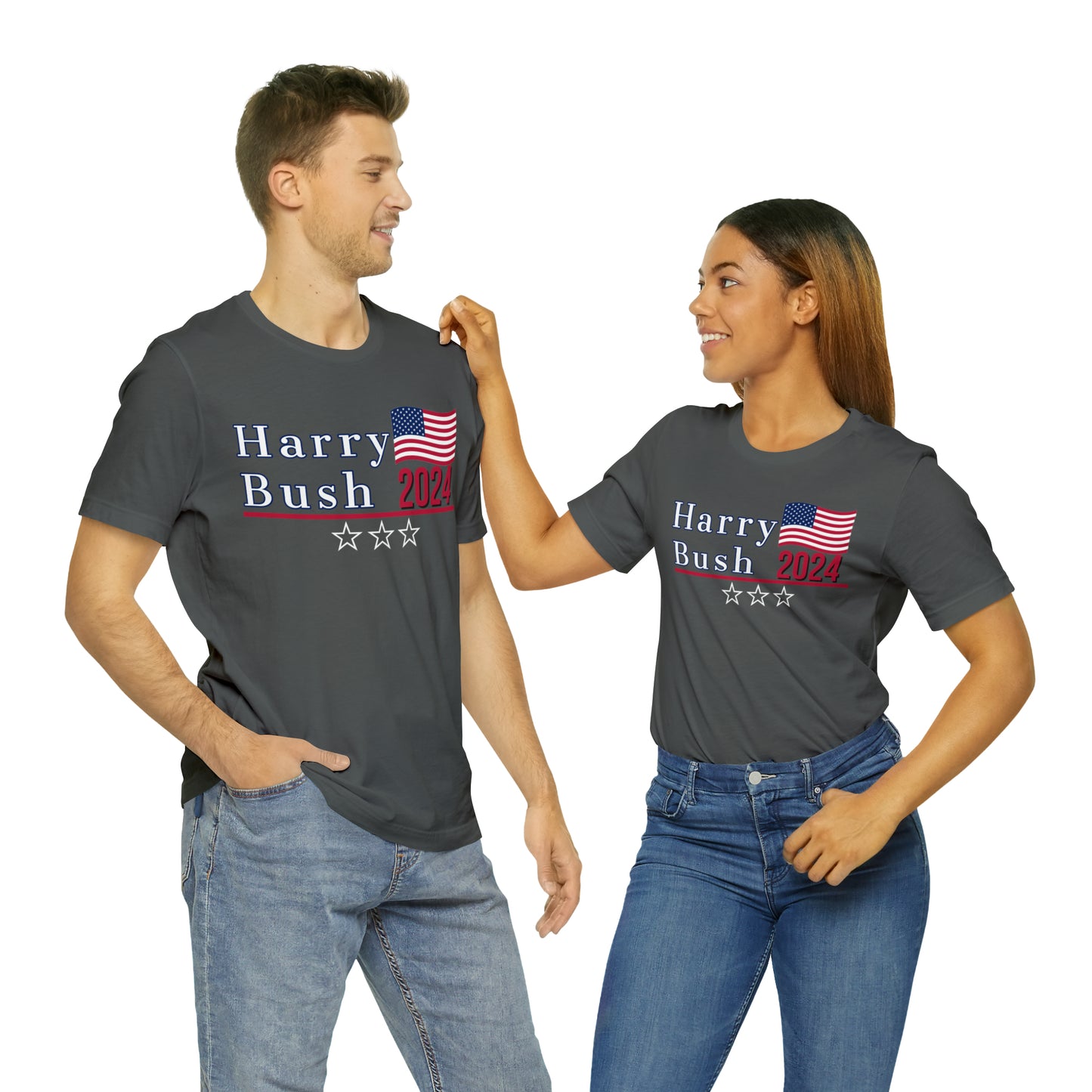 Harry Bush Presidential Pun Unisex Jersey Short Sleeve Tee