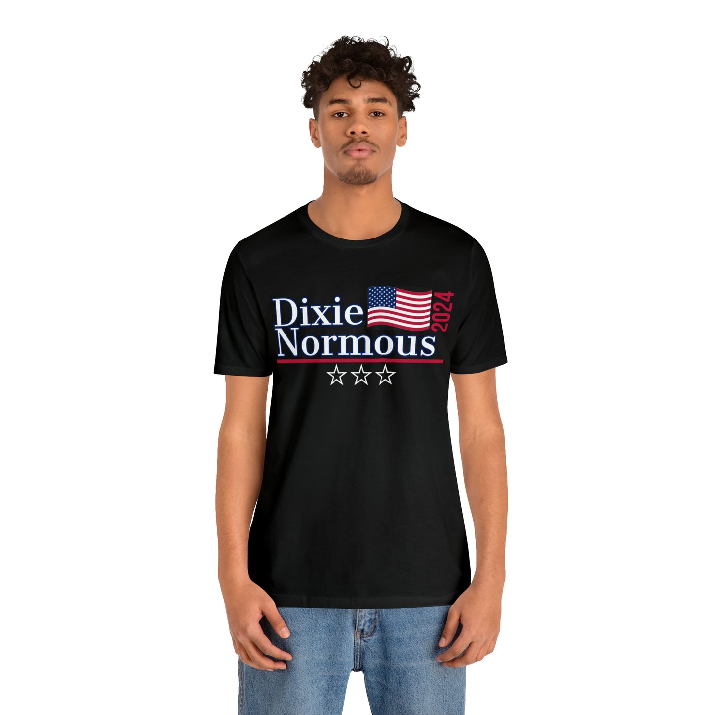 Dixie Normous Presidential Pun Unisex Jersey Short Sleeve Tee