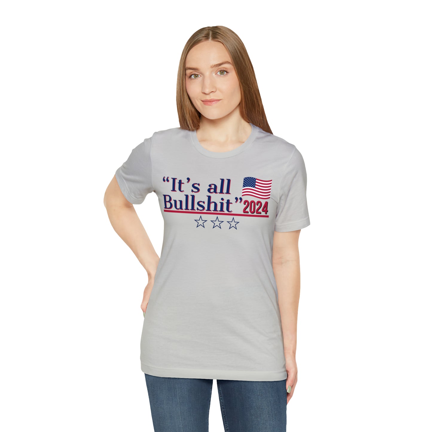 It’s All BS Presidential Pun Unisex Jersey Short Sleeve Tee