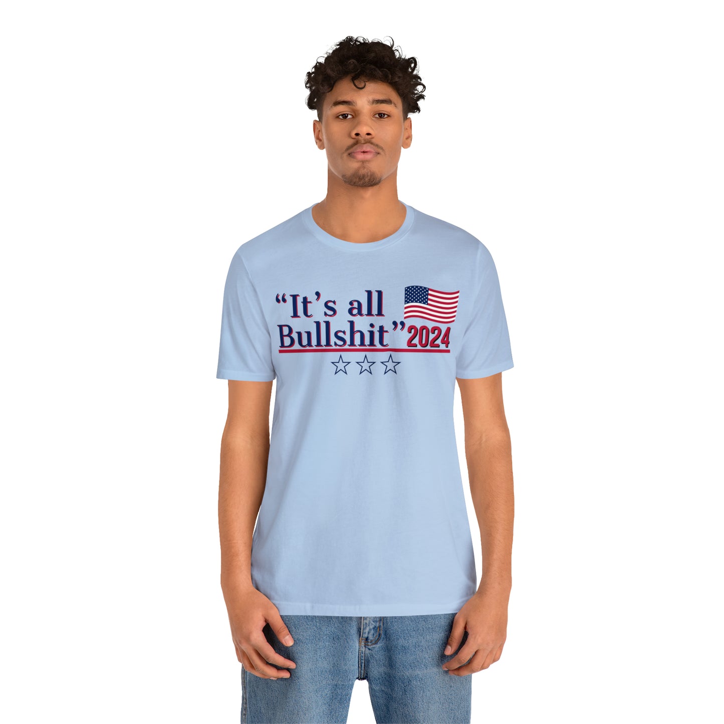 It’s All BS Presidential Pun Unisex Jersey Short Sleeve Tee